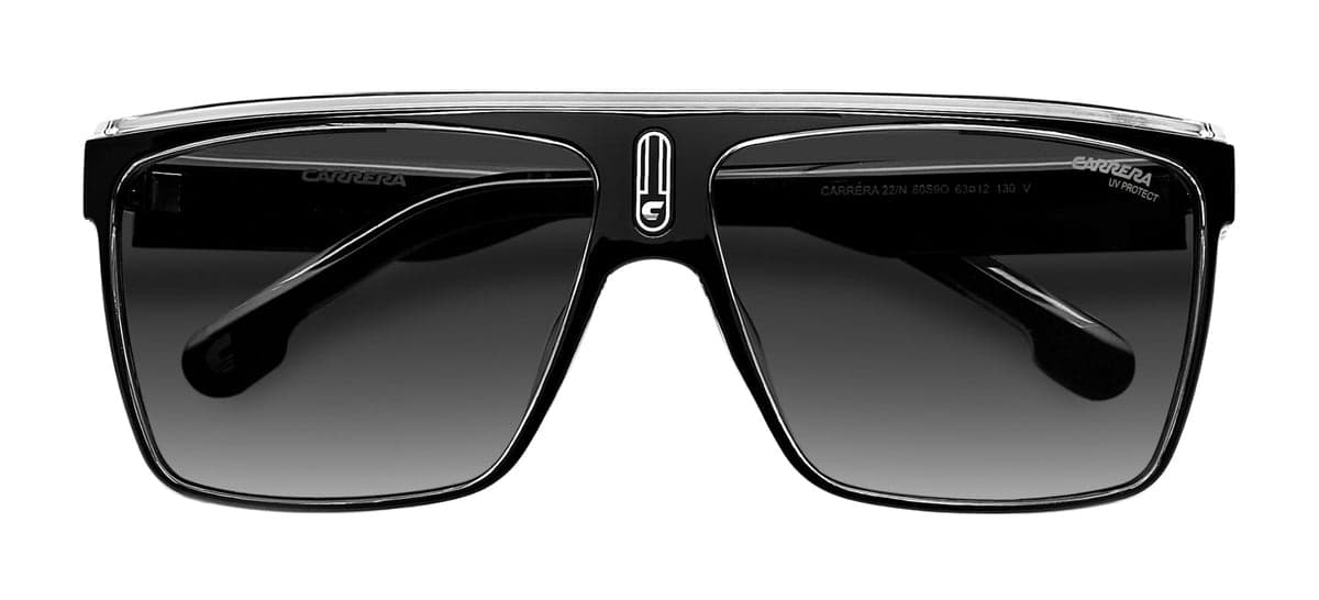 Carrera CARRERA 22/N 080S 9O Sunglasses Black Whte 63mm 5
