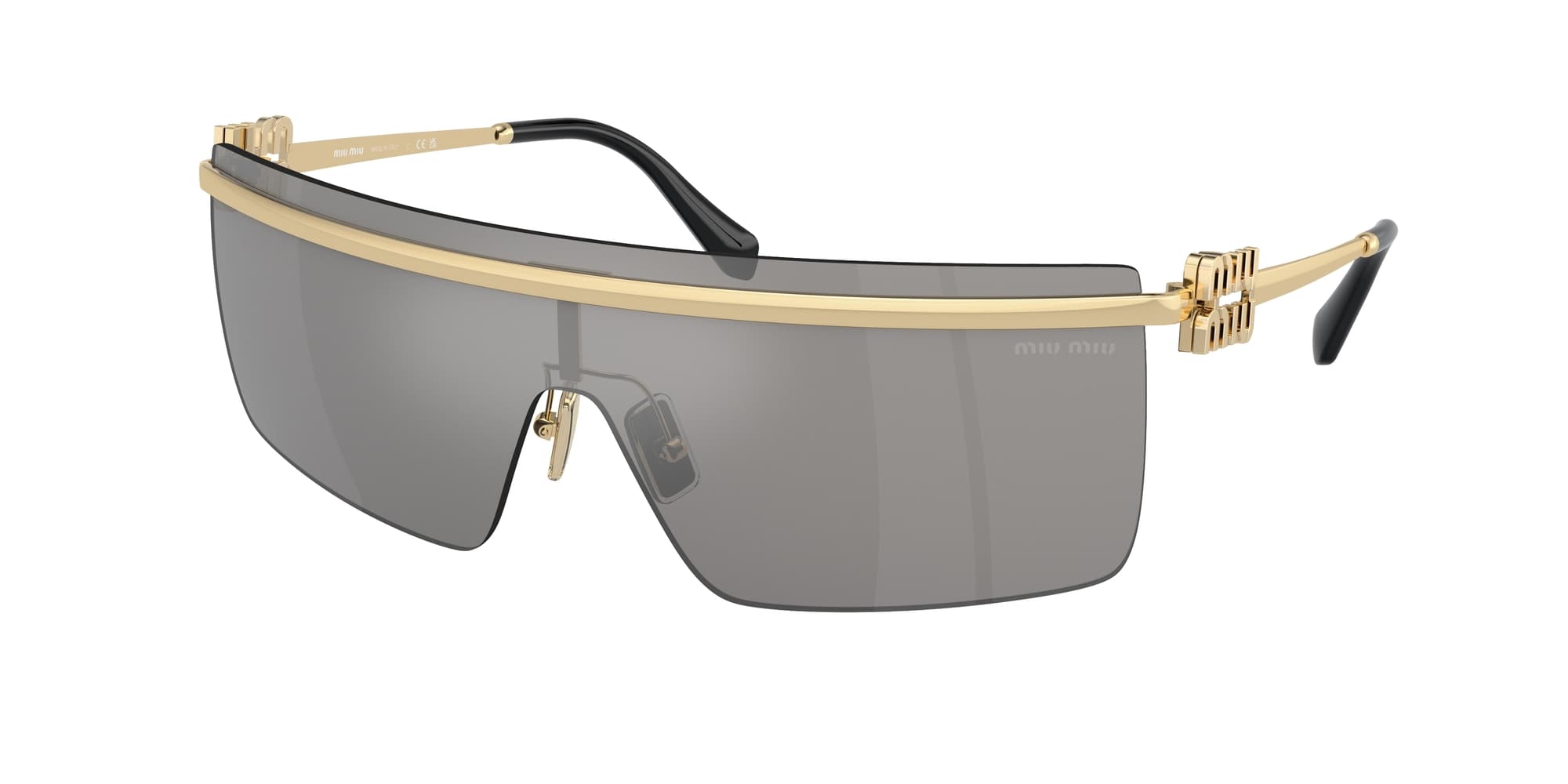 Miu Miu SMU50Z ZVN-112 Sunglasses Gold 130mm Women