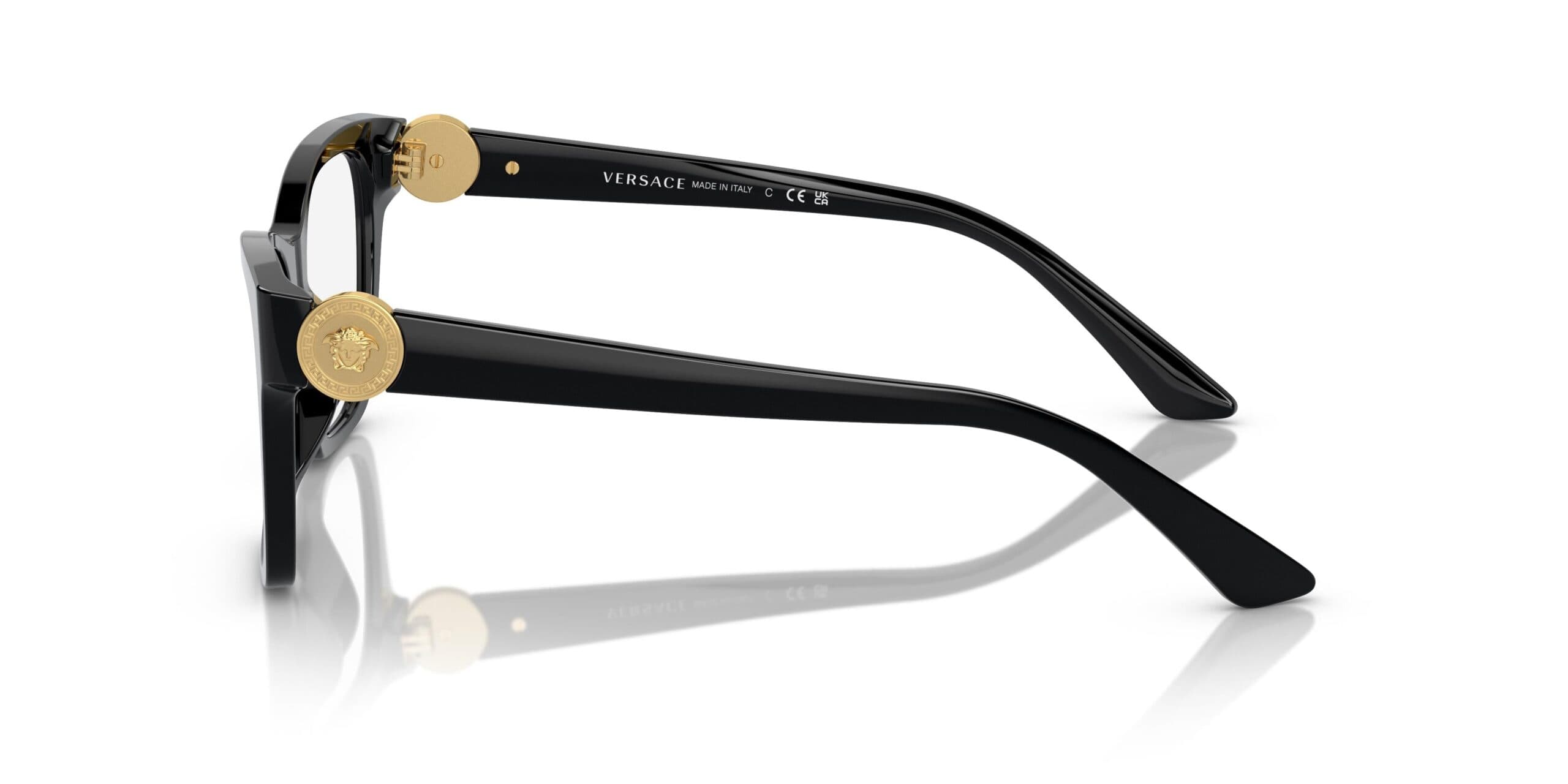 Versace 0VE3341U GB1 Eyeglasses Black 52mm Women 3