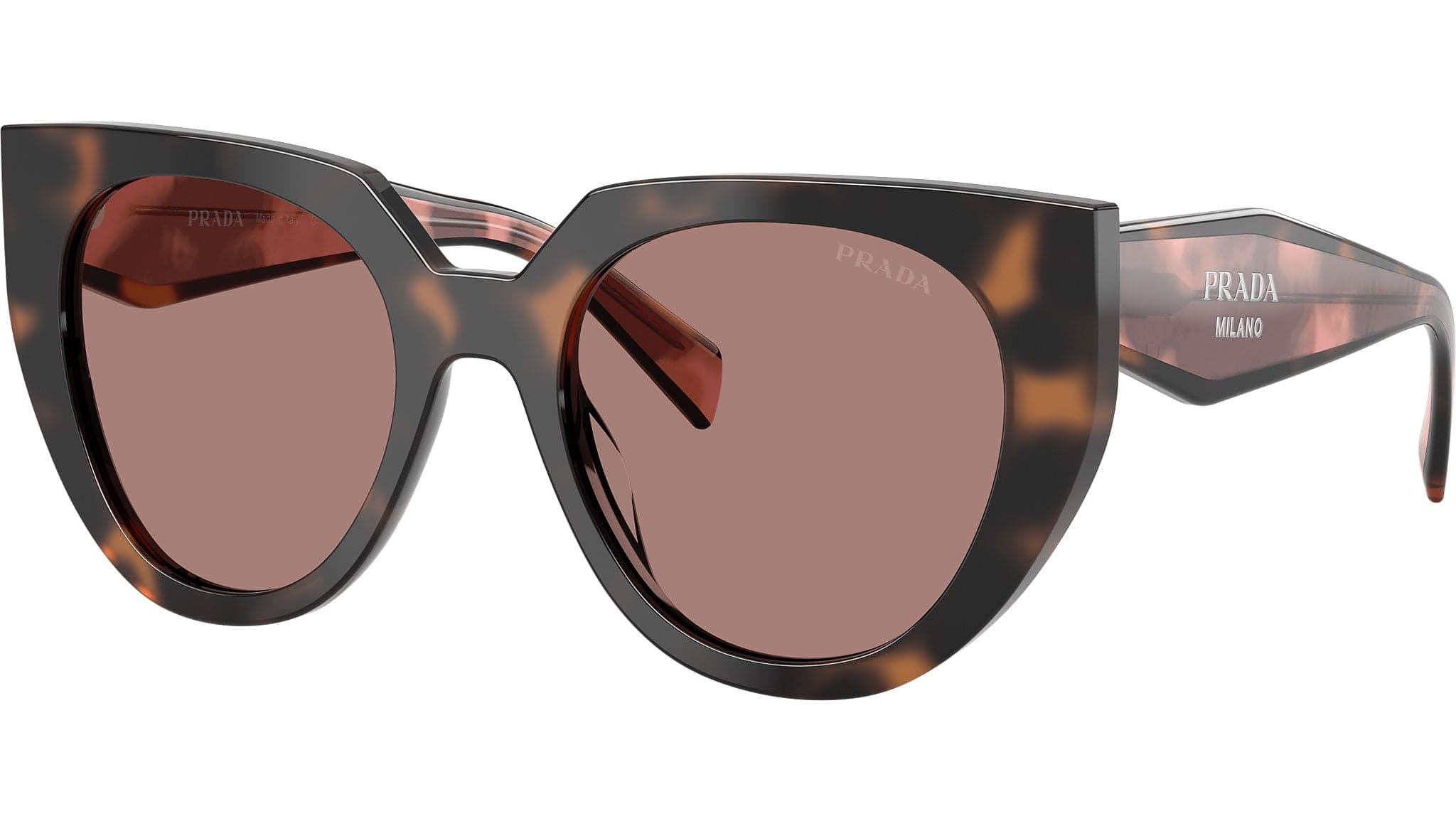 Prada 0PR 14WS 23A60B5 Sunglasses Mauve Tortoise 52mm Women
