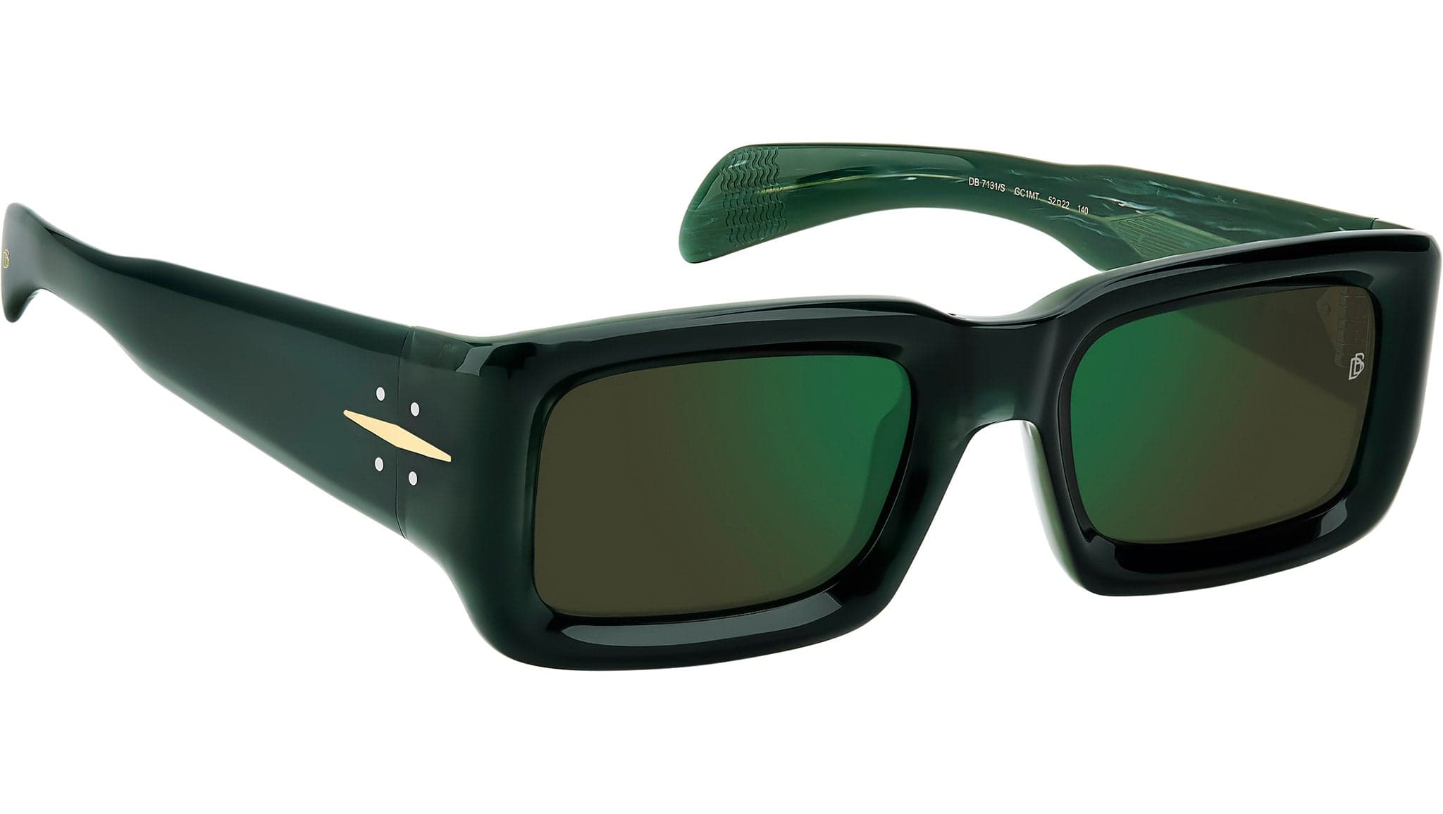 David Beckham DB 7131/S GC1 Sunglasses Green Marble Gold 52mm Men 6