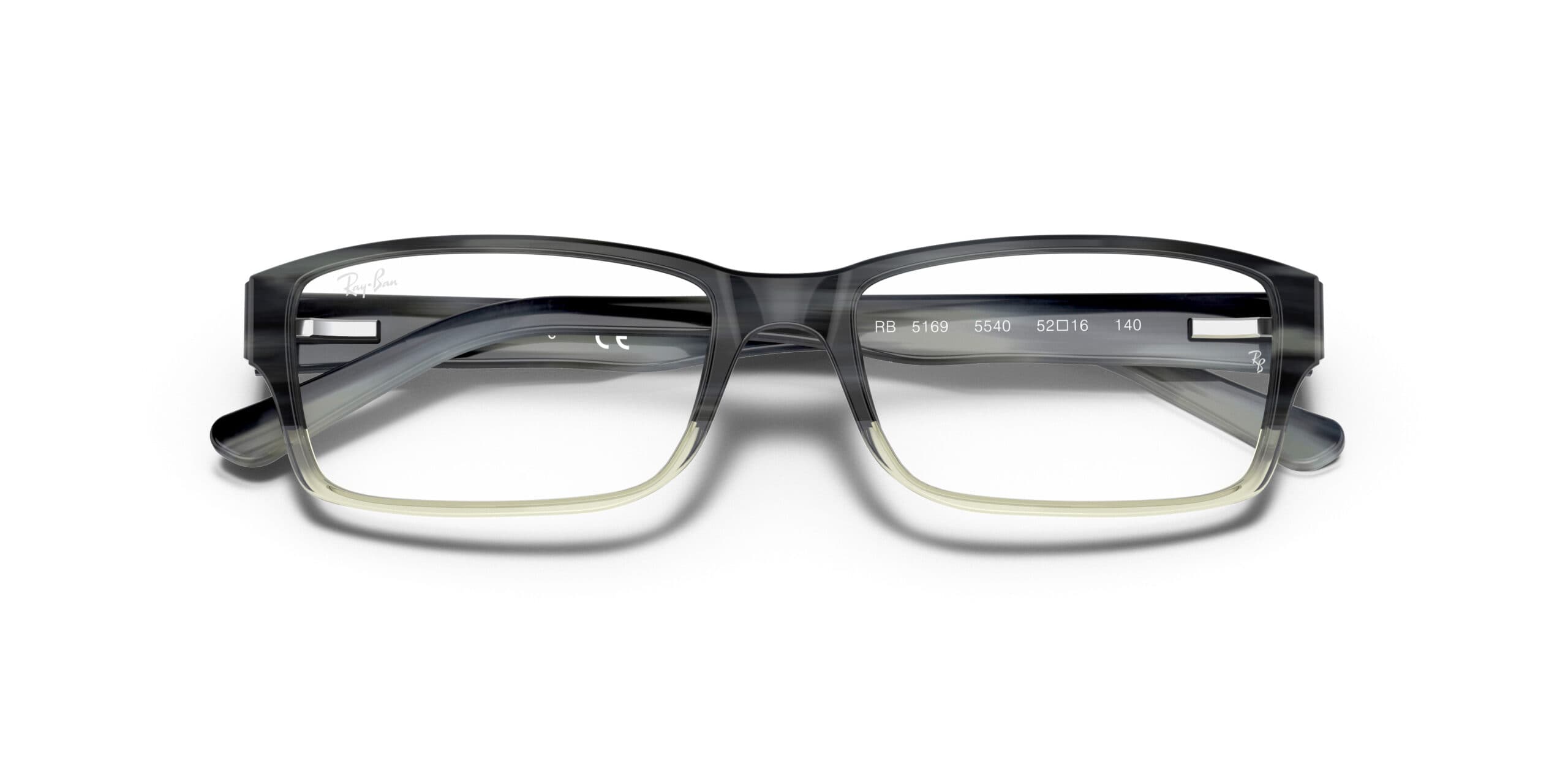 Ray-Ban RB5169 5540 Eyeglasses Grey Horn Gradient 54mm Women 6