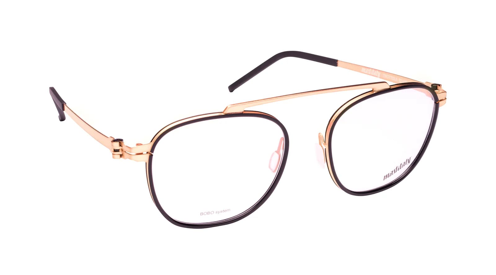 Mad in Italy Trottola N02 Eyeglasses Black Gold 52mm Unisex