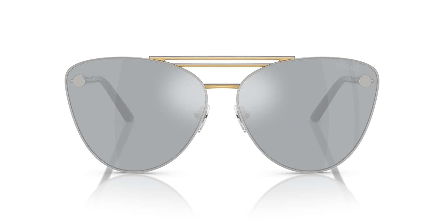 Versace 0VE2267 15141U Sunglasses Silver 64mm 2