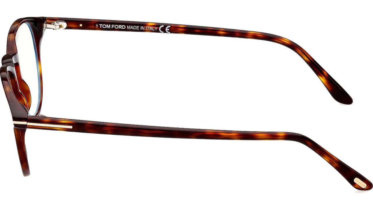 Tom Ford FT5803B 054 Eyeglasses Red Havana 51mm Men 4