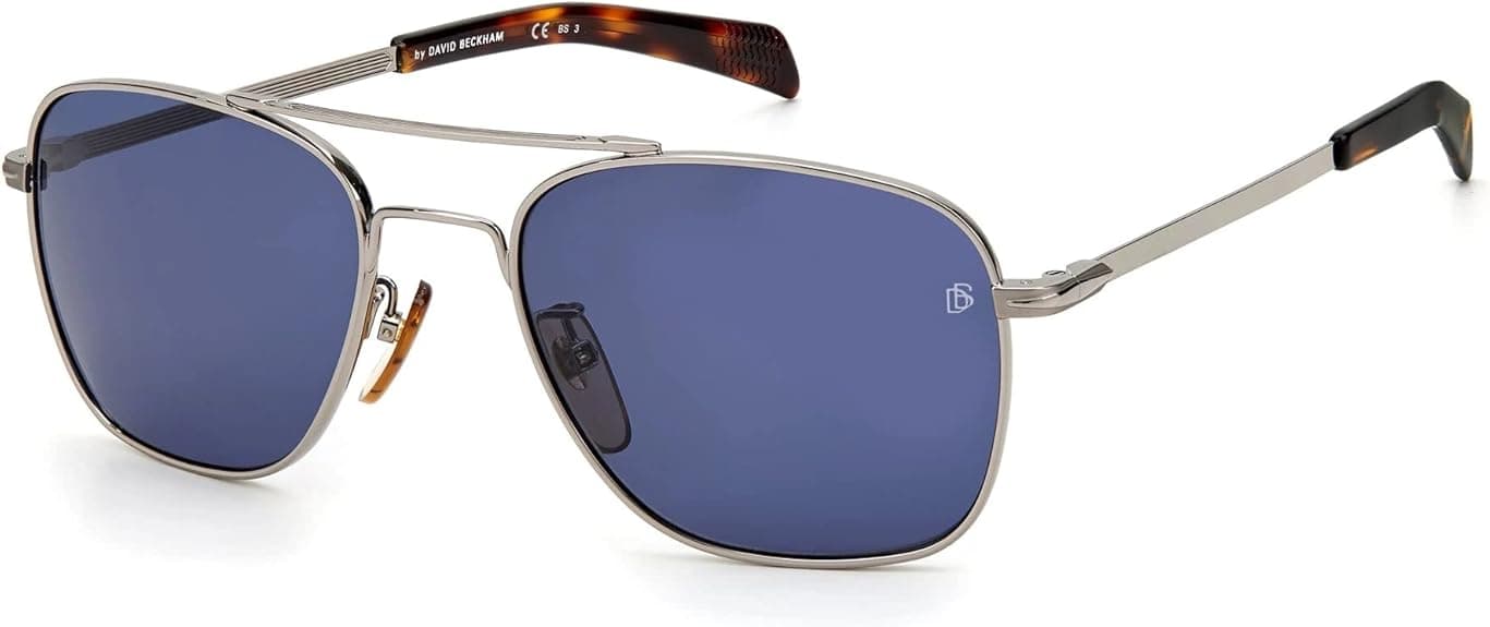David Beckham DB 7019/S 06LB Sunglasses Ruthenium 55mm Men