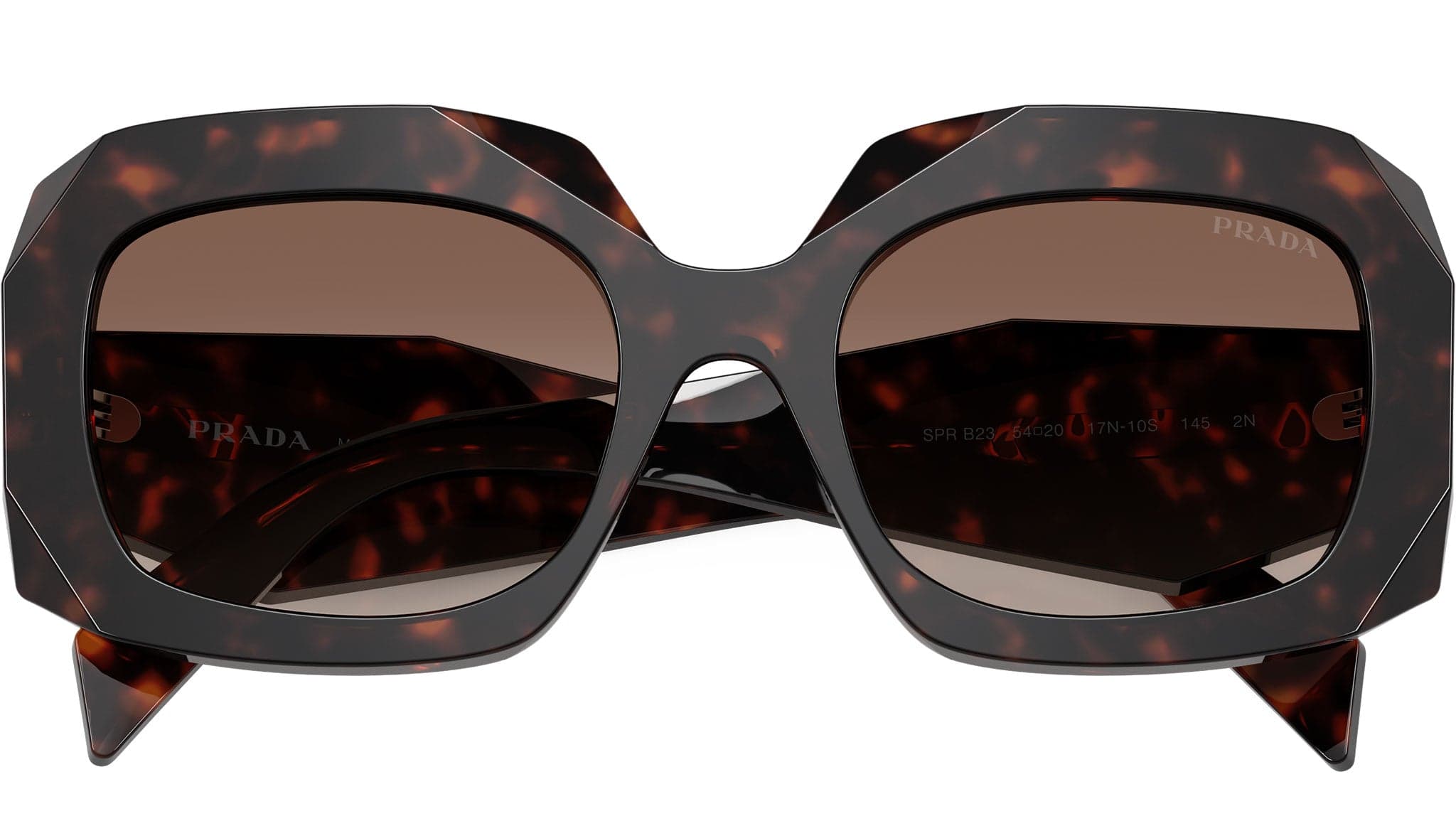 Prada 0PR B23S 17N10S Sunglasses Root Tortoise 54mm Women 5