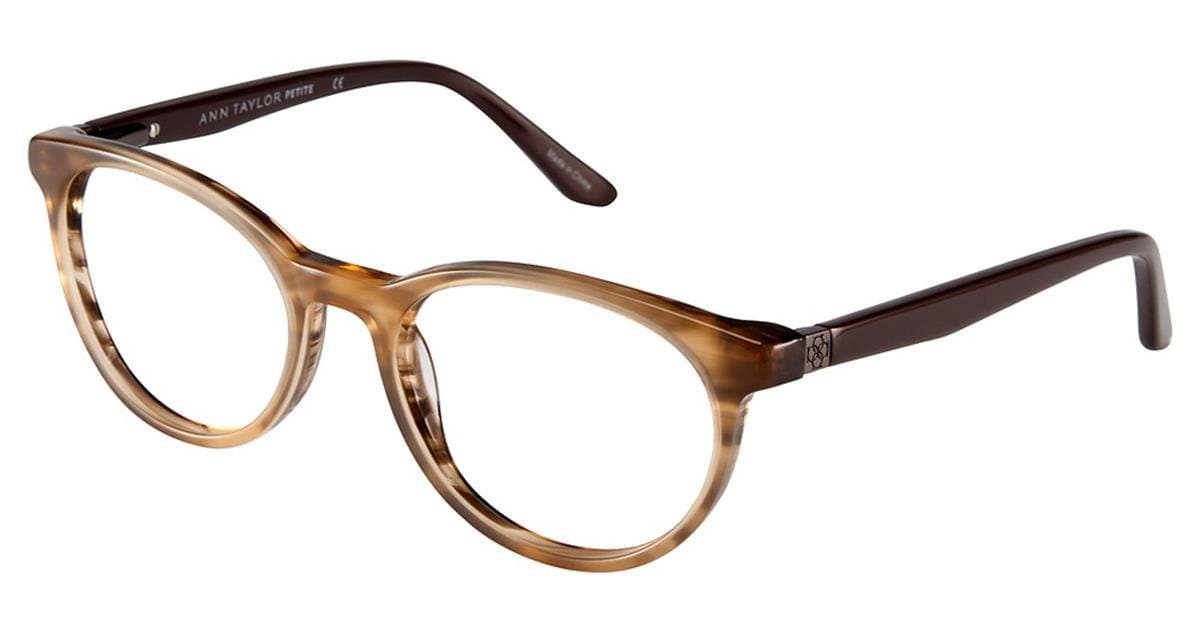 Ann Taylor ATP803 C03 Eyeglasses Brown Horn 48mm Women