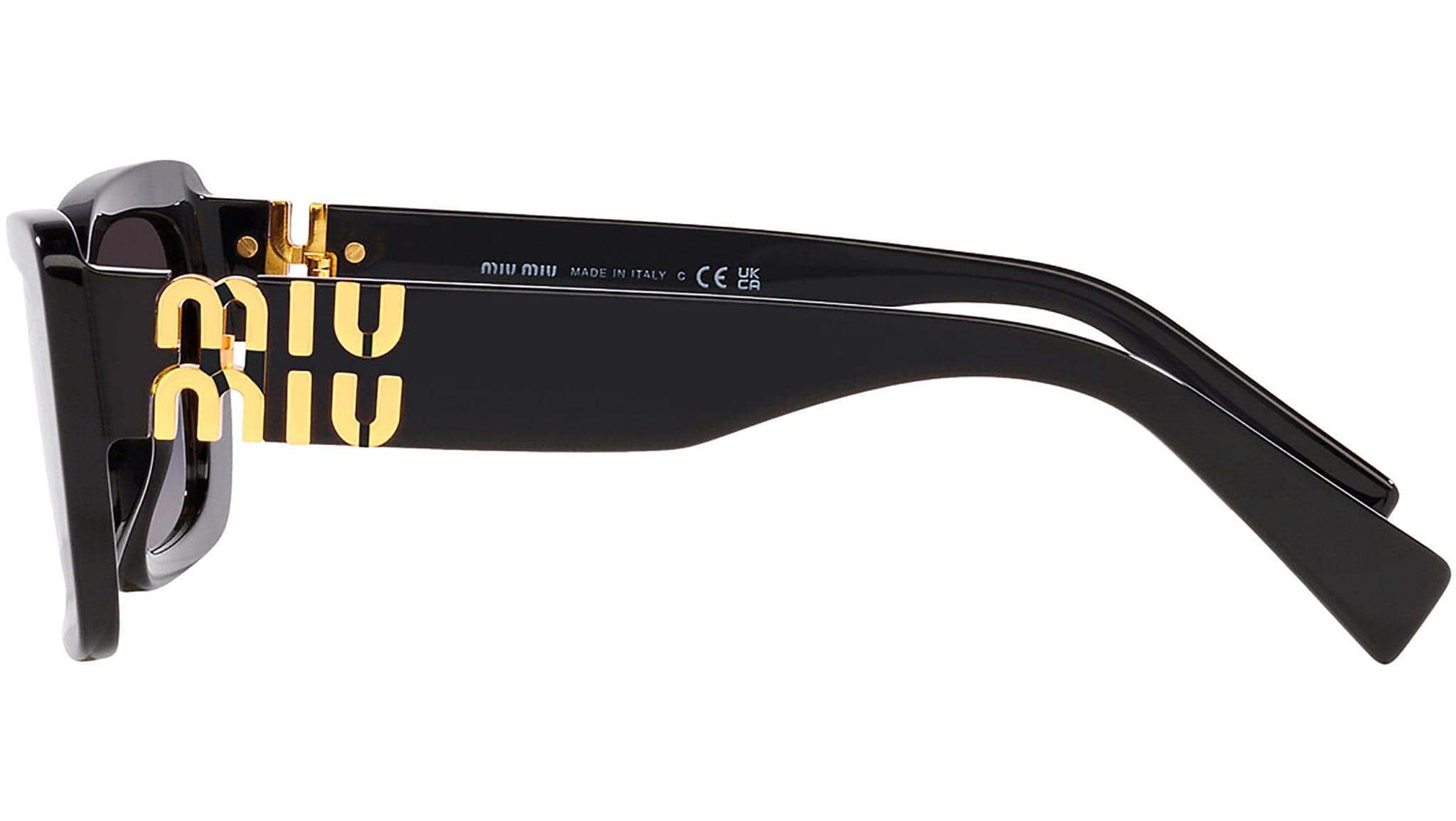Miu Miu 0MU 07YS 1AB5D1 Sunglasses Black 53mm Women 3