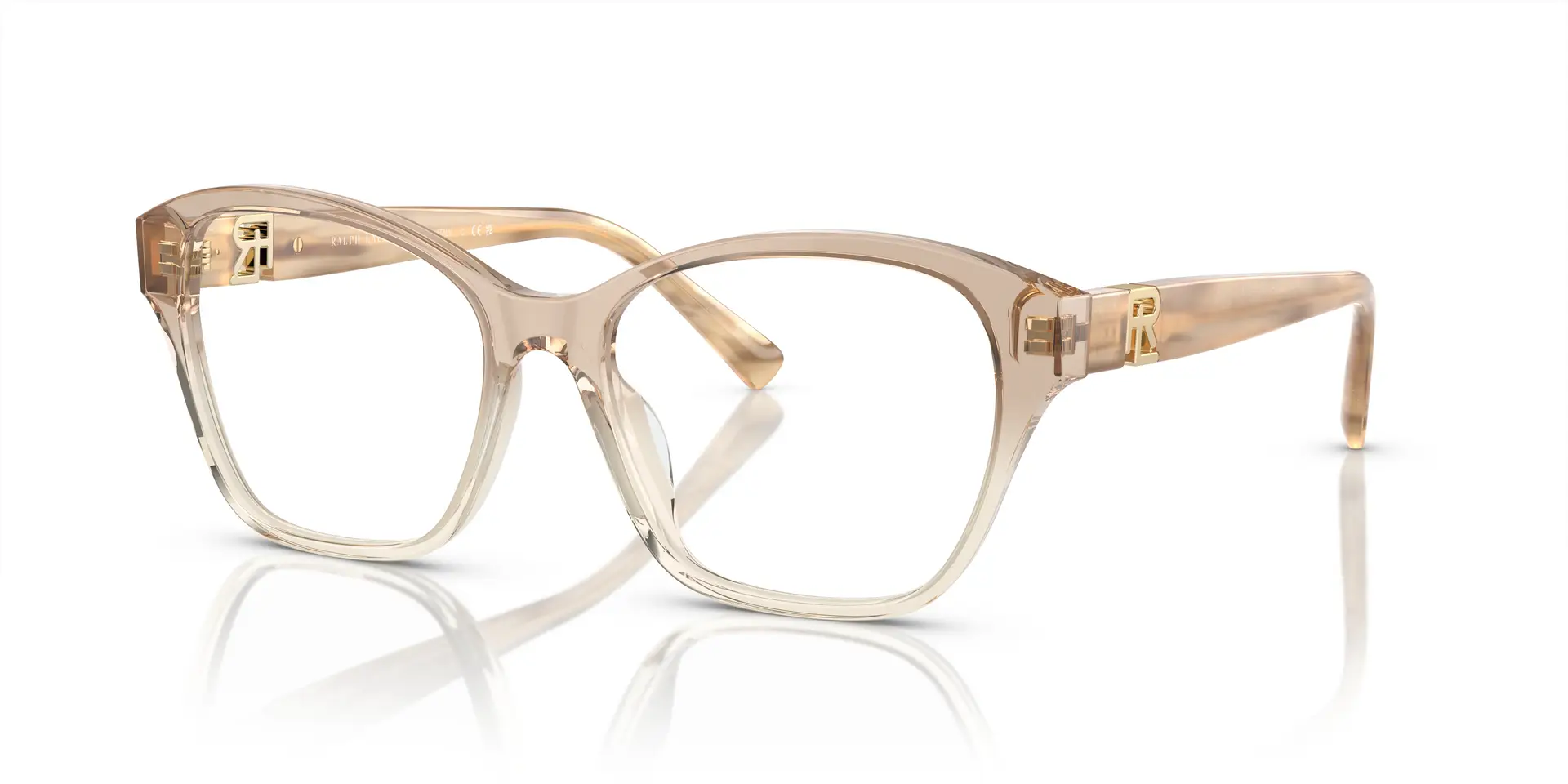 Ralph Lauren 0RL6236U 6111 Eyeglasses Transparent Beige Brown 55mm Women