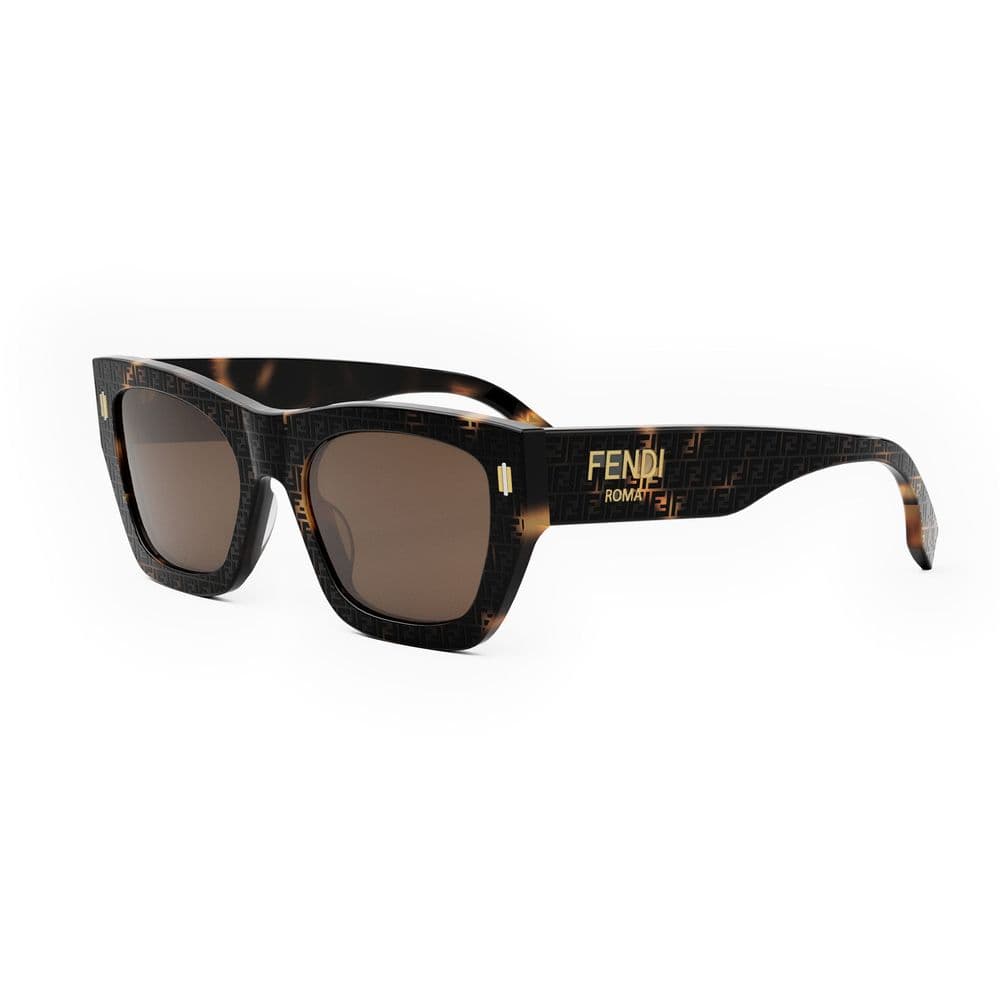 Fendi FE40100I 55E Sunglasses Coloured Havana 53mm Women