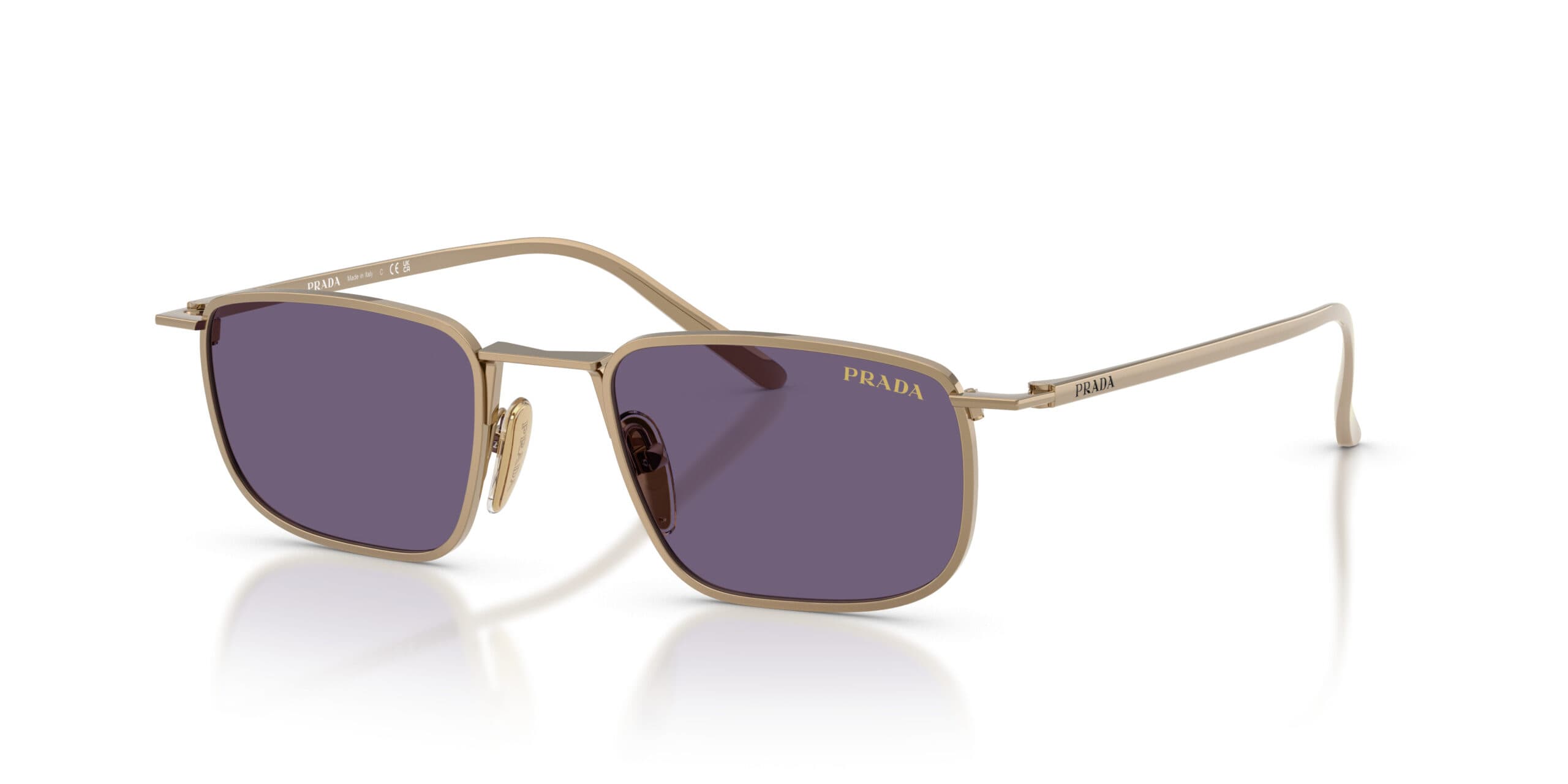 Prada SPRD52 7OE-70W Sunglasses Gold 145mm Unisex
