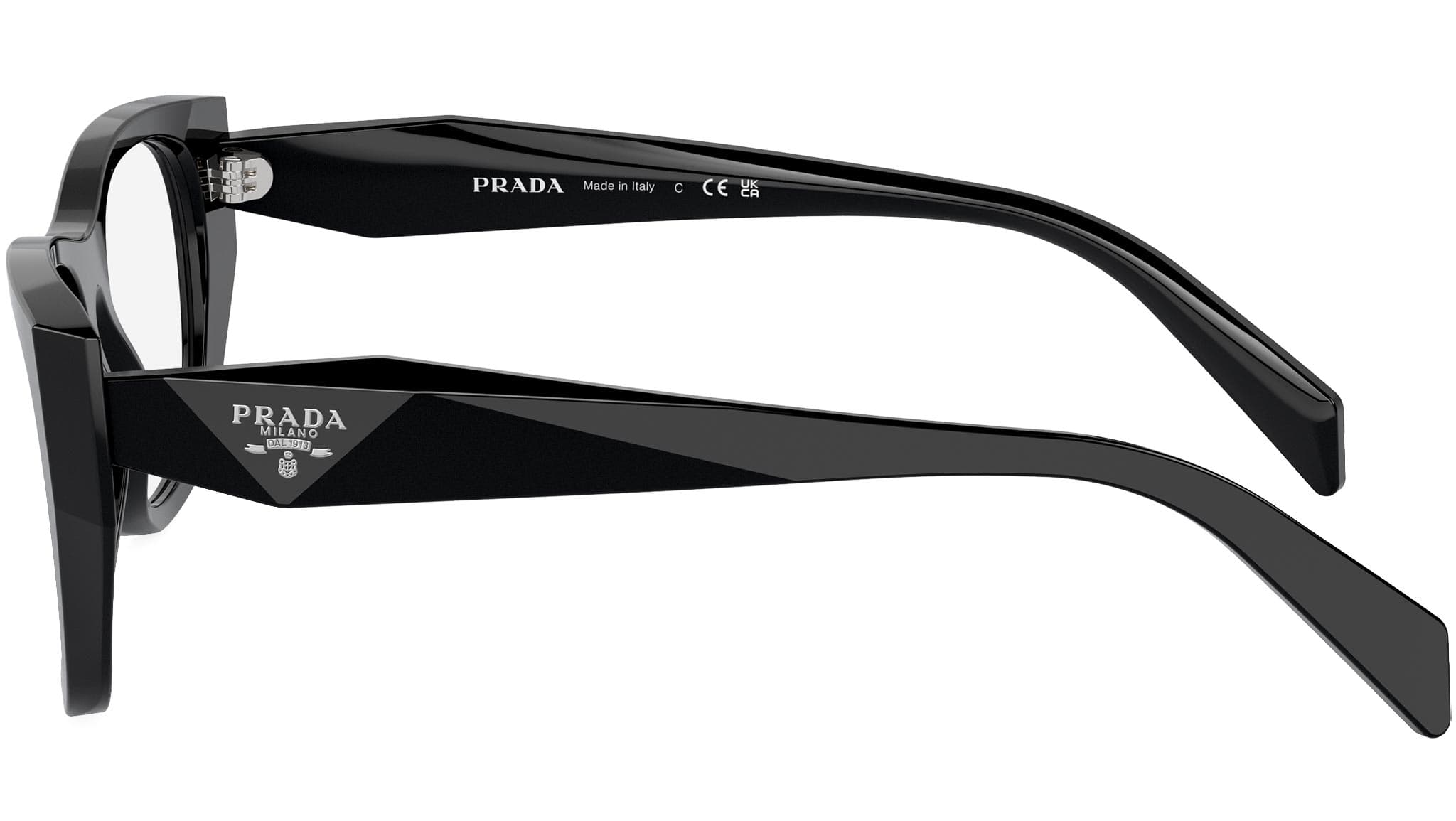 Prada 0PR A18V 16K1O1 Eyeglasses Black 50mm 3