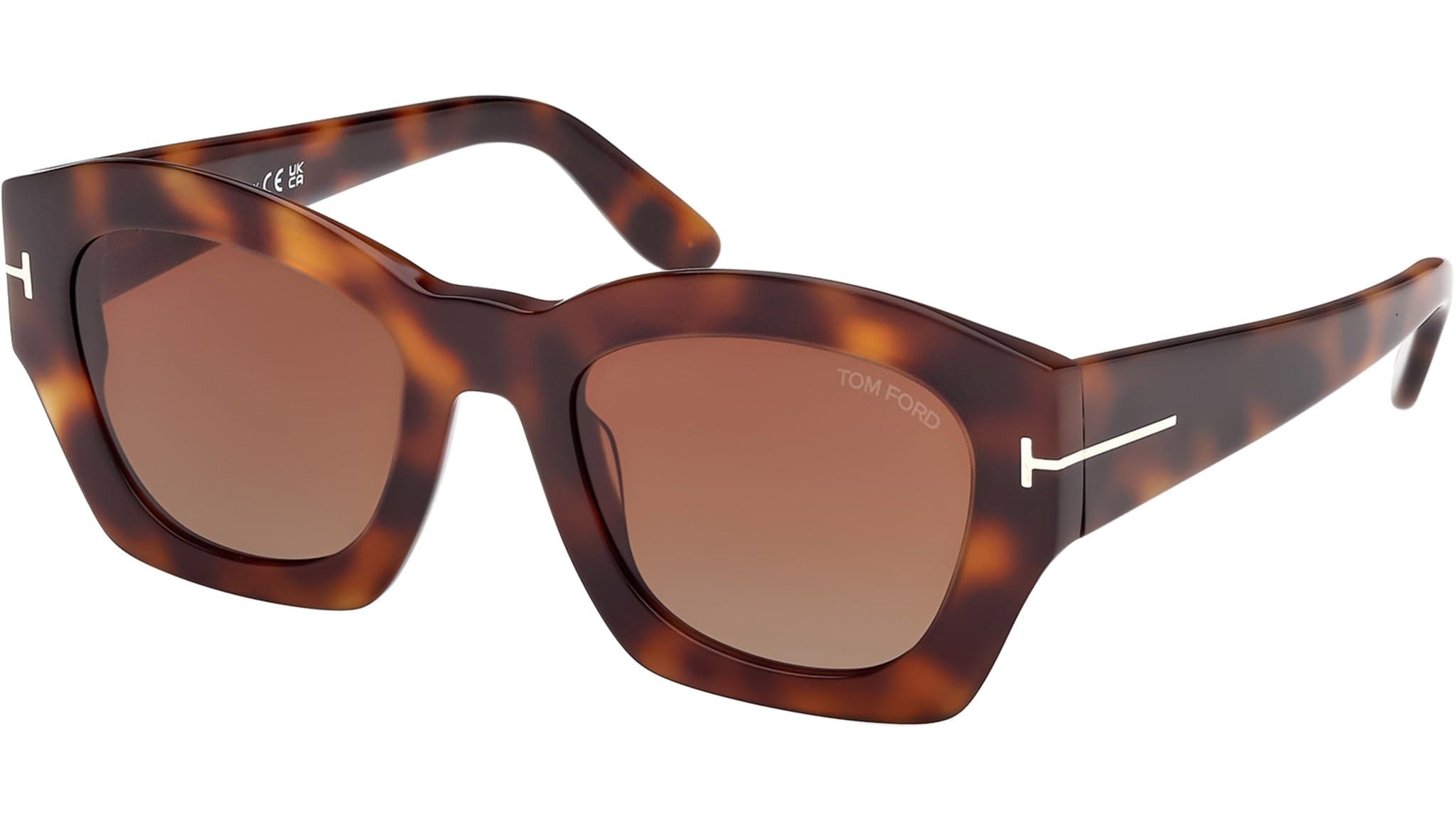 Tom Ford FT1083 53F Sunglasses Blonde Havana 52mm Women