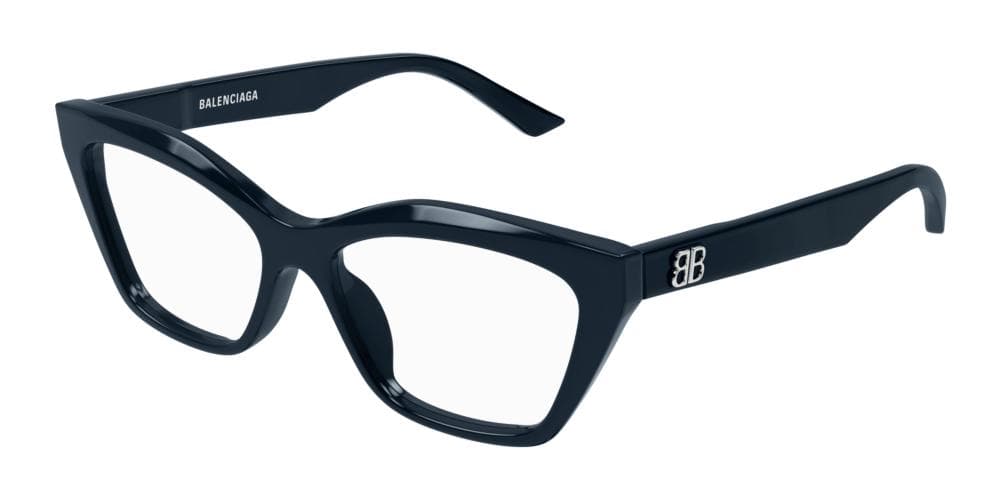 Balenciaga BB0342O 008 Eyeglasses Blue 55mm Women