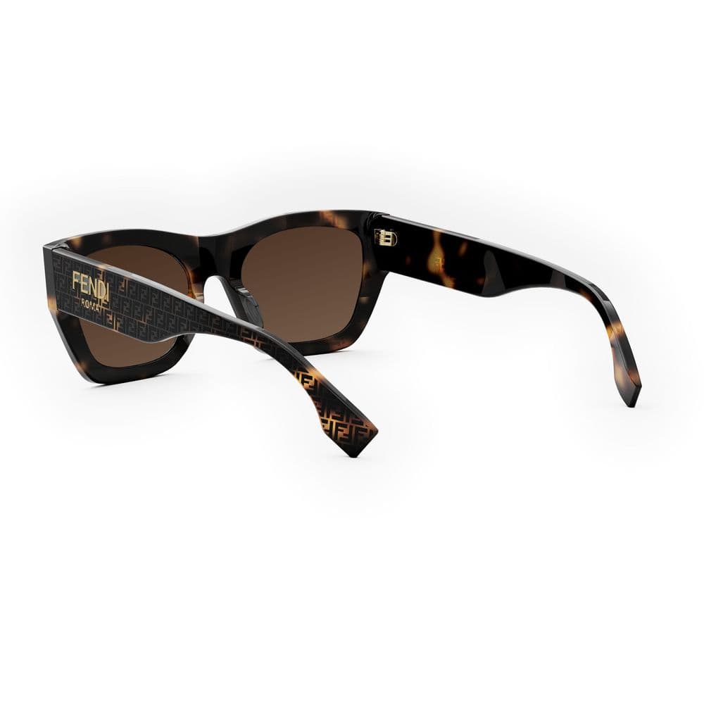 Fendi FE40100I 55E Sunglasses Coloured Havana 53mm Women 4