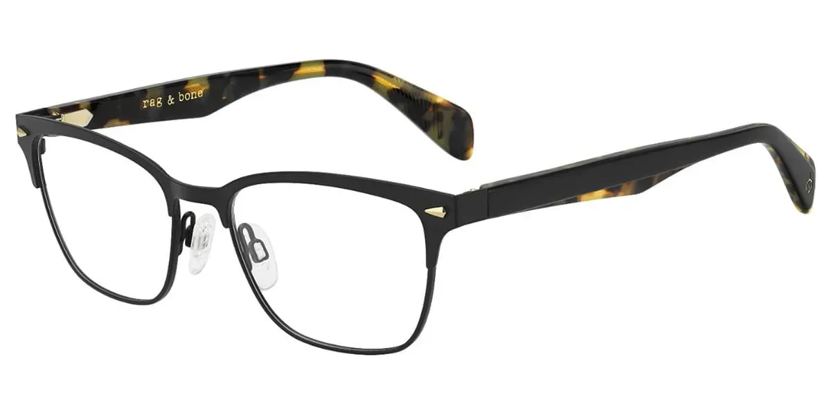 Rag & Bone RNB3022 0003 Eyeglasses Matte Black 51mm Women
