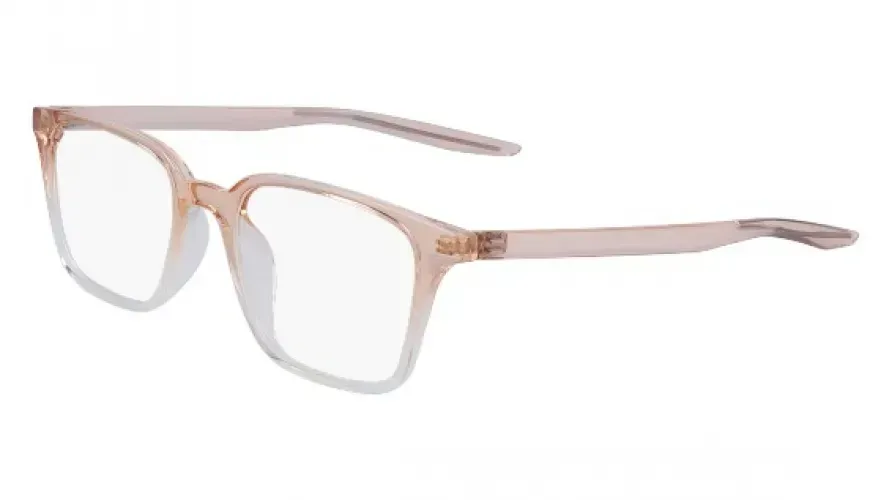 Nike 7126 682 Eyeglasses Transparent Faded Pink 50mm Unisex