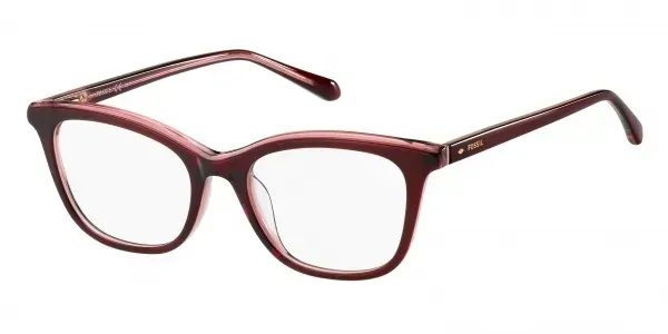 Fossil 7081 0LHF Eyeglasses Burgundy 52mm Women