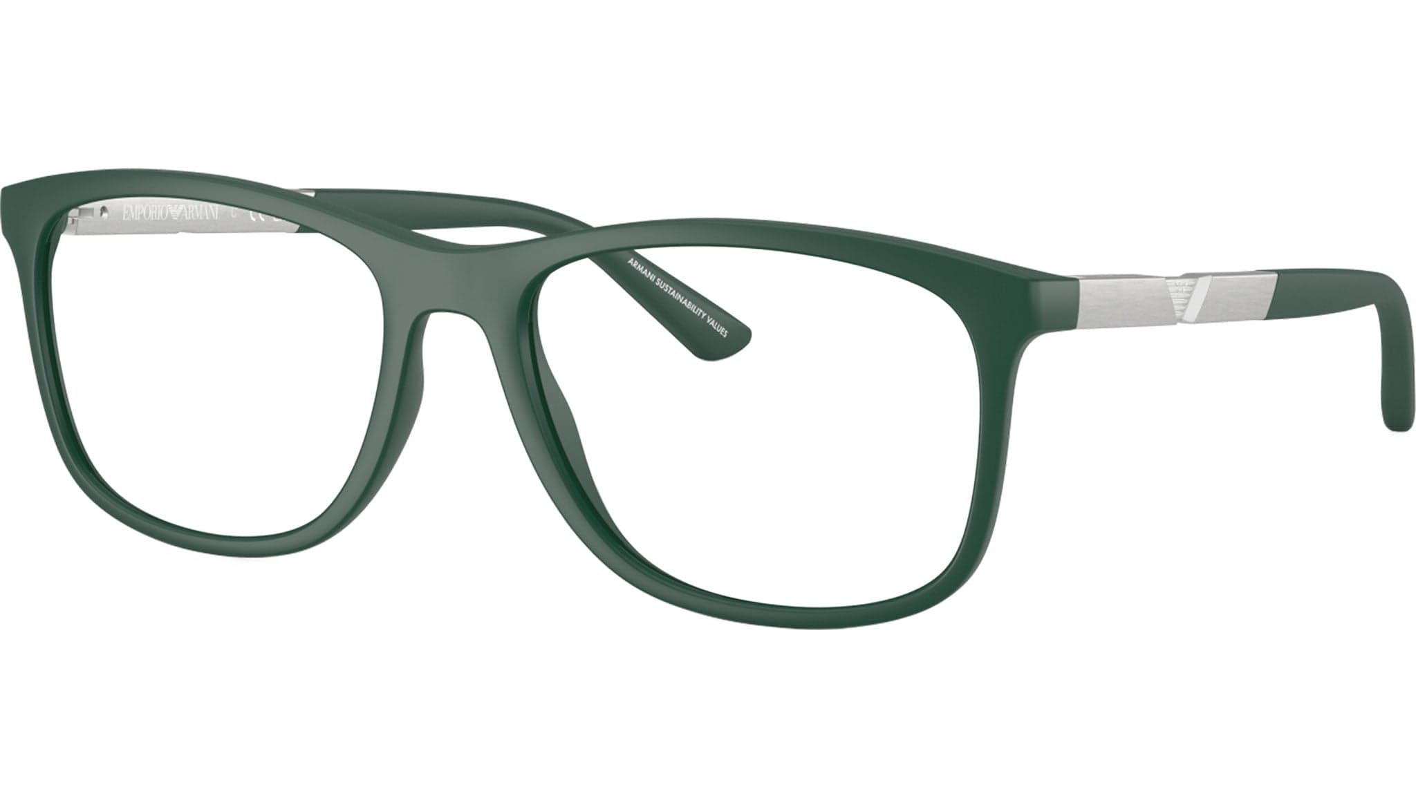 Emporio Armani 0EA3247 6190 Eyeglasses Matte Dark Green 53mm Men