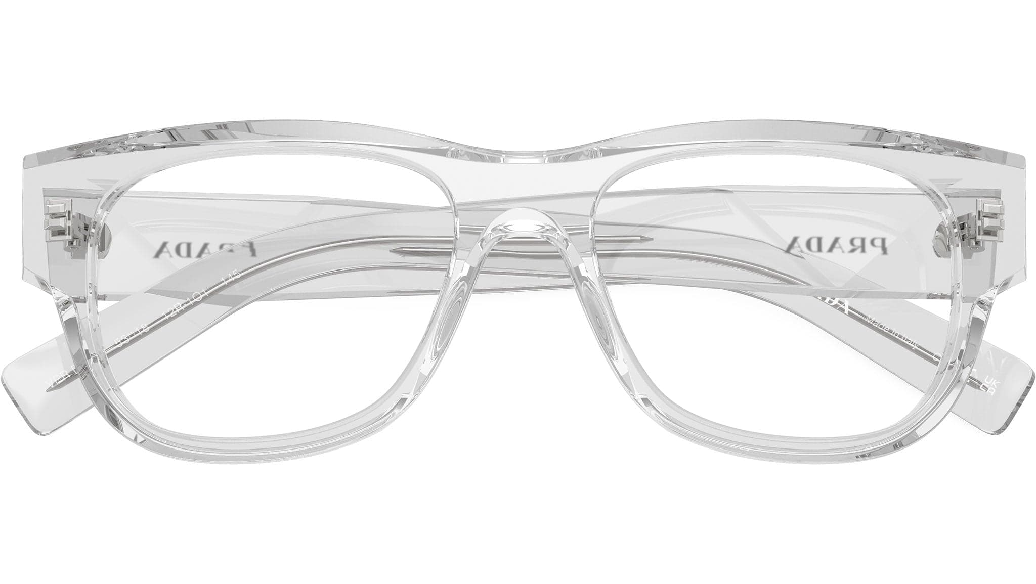 Prada 0PR D08VU 12R1O1 Eyeglasses Transparent Crystal 51mm Men 5