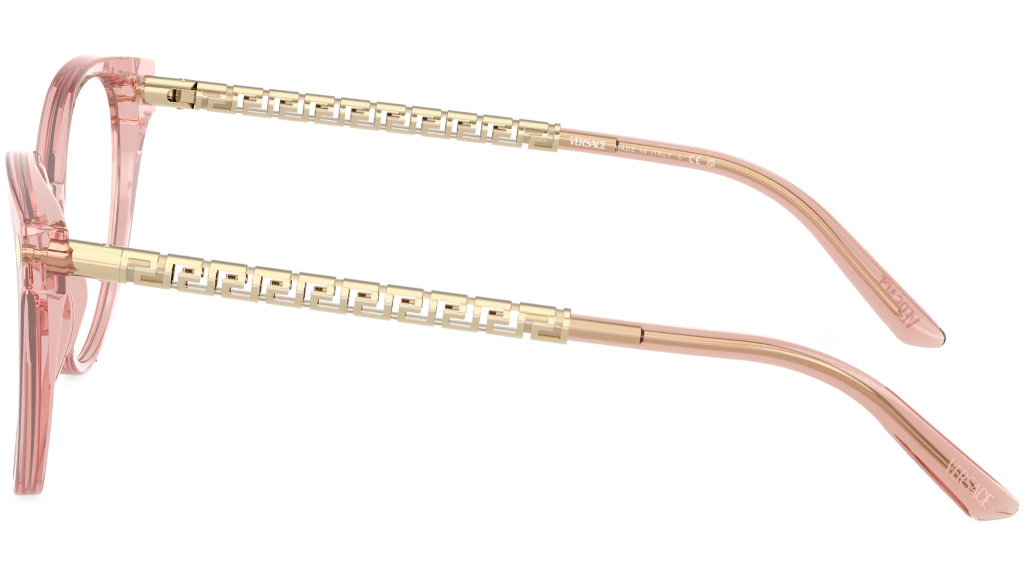 Versace 0VE3353 5323 Eyeglasses Transparent Pink 52mm 3