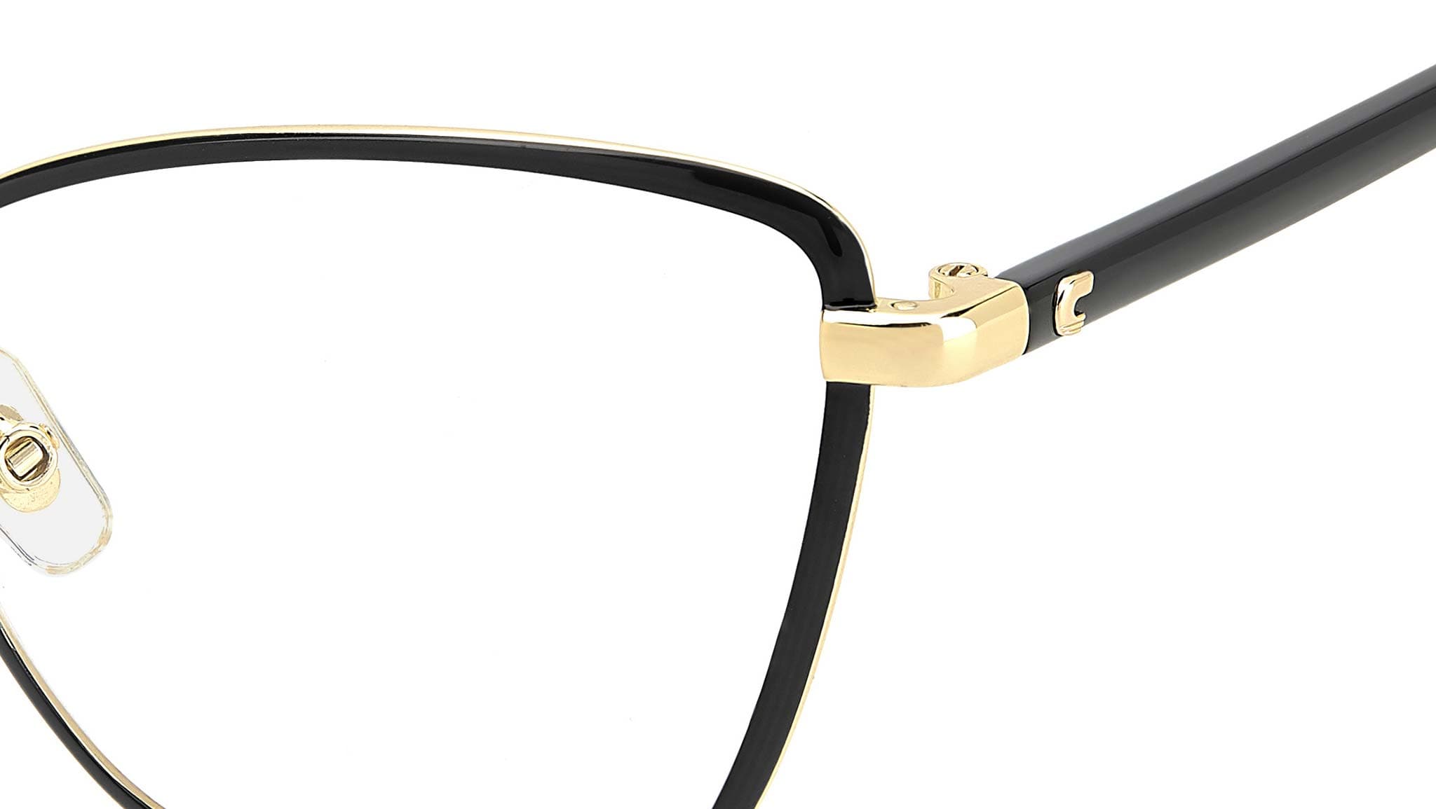 Carrera 3039 0I46 Eyeglasses Black Gold 54mm Women 4