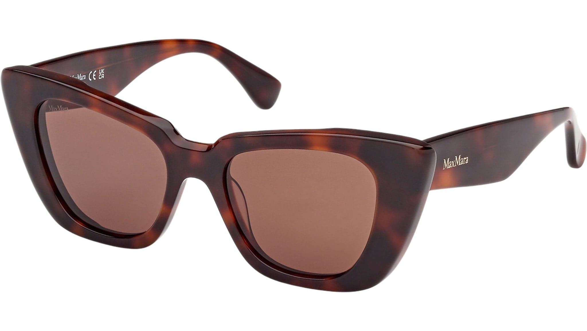 Max Mara MM0099 52E Sunglasses Dark Havana 50mm Women