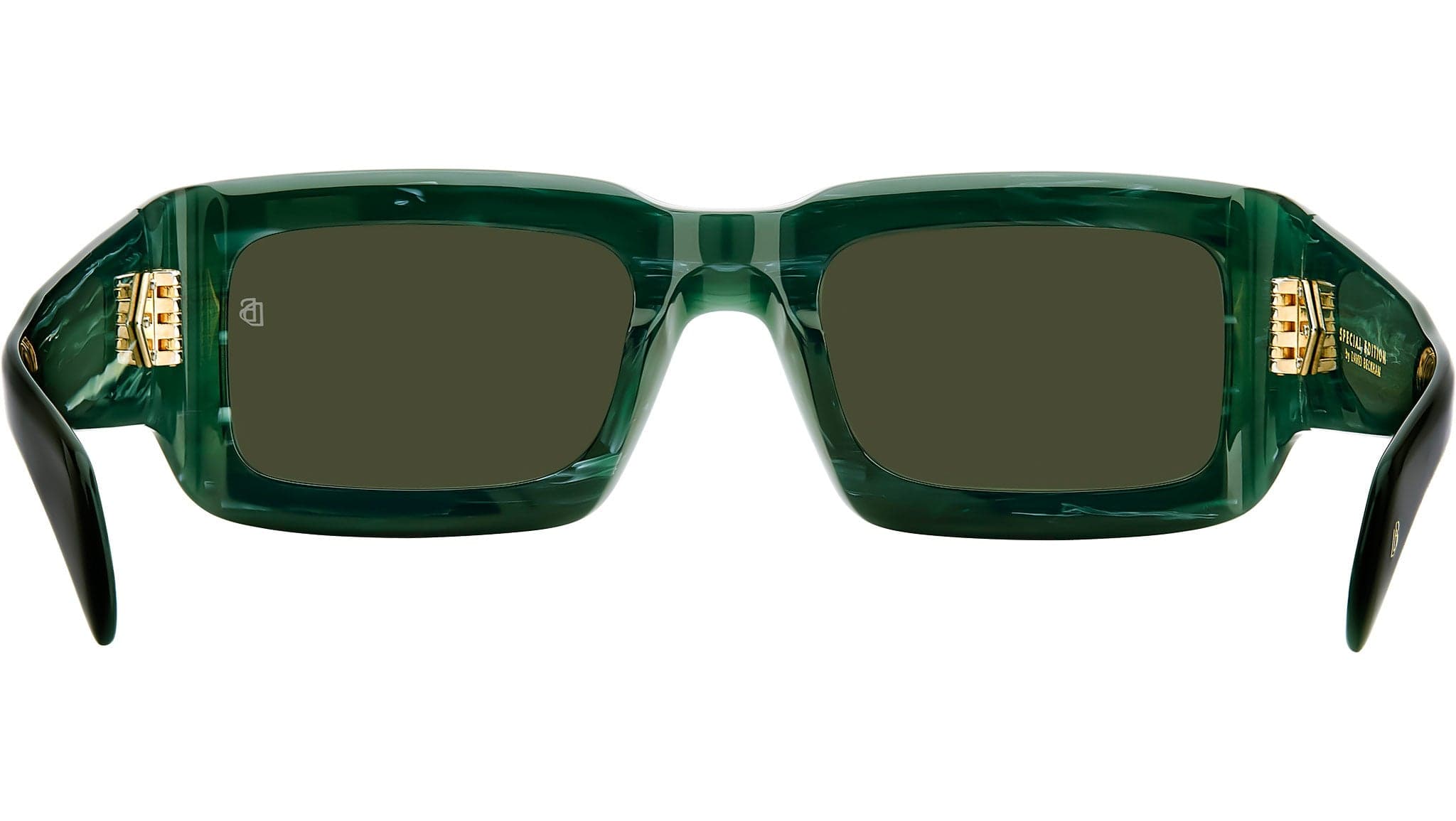David Beckham DB 7131/S GC1 Sunglasses Green Marble Gold 52mm Men 3