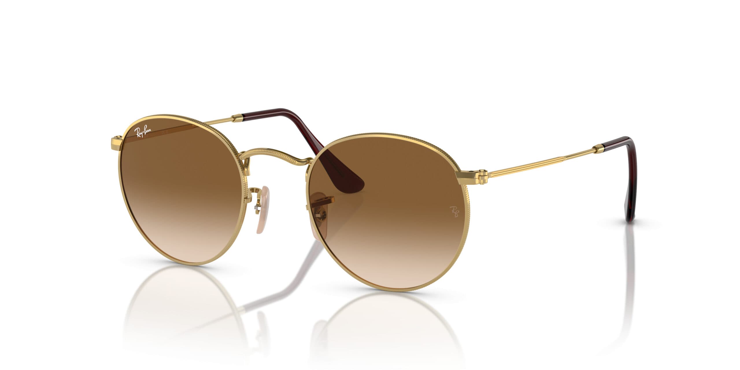 Ray-Ban RB3447 ROUND METAL 001/51 RB3447 Sunglasses Gold 145mm Unisex
