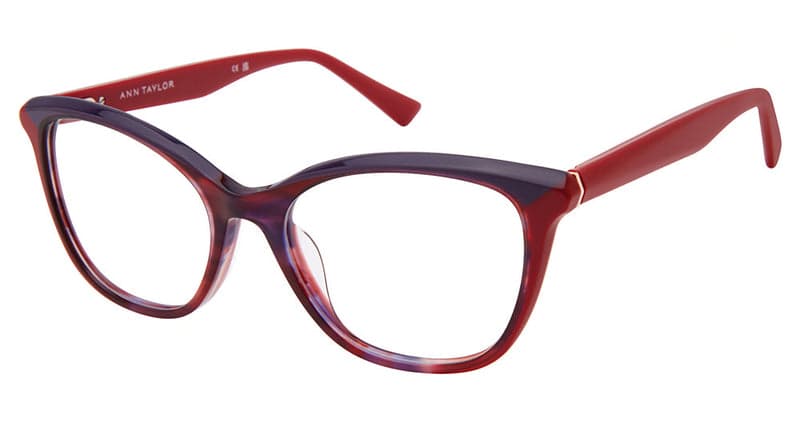 Ann Taylor AT354 C02 Eyeglasses Horn/dark Rose 52mm Women