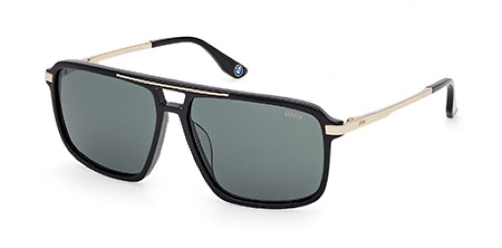 BMW BW0059-H 01N Sunglasses Shiny Black 58mm