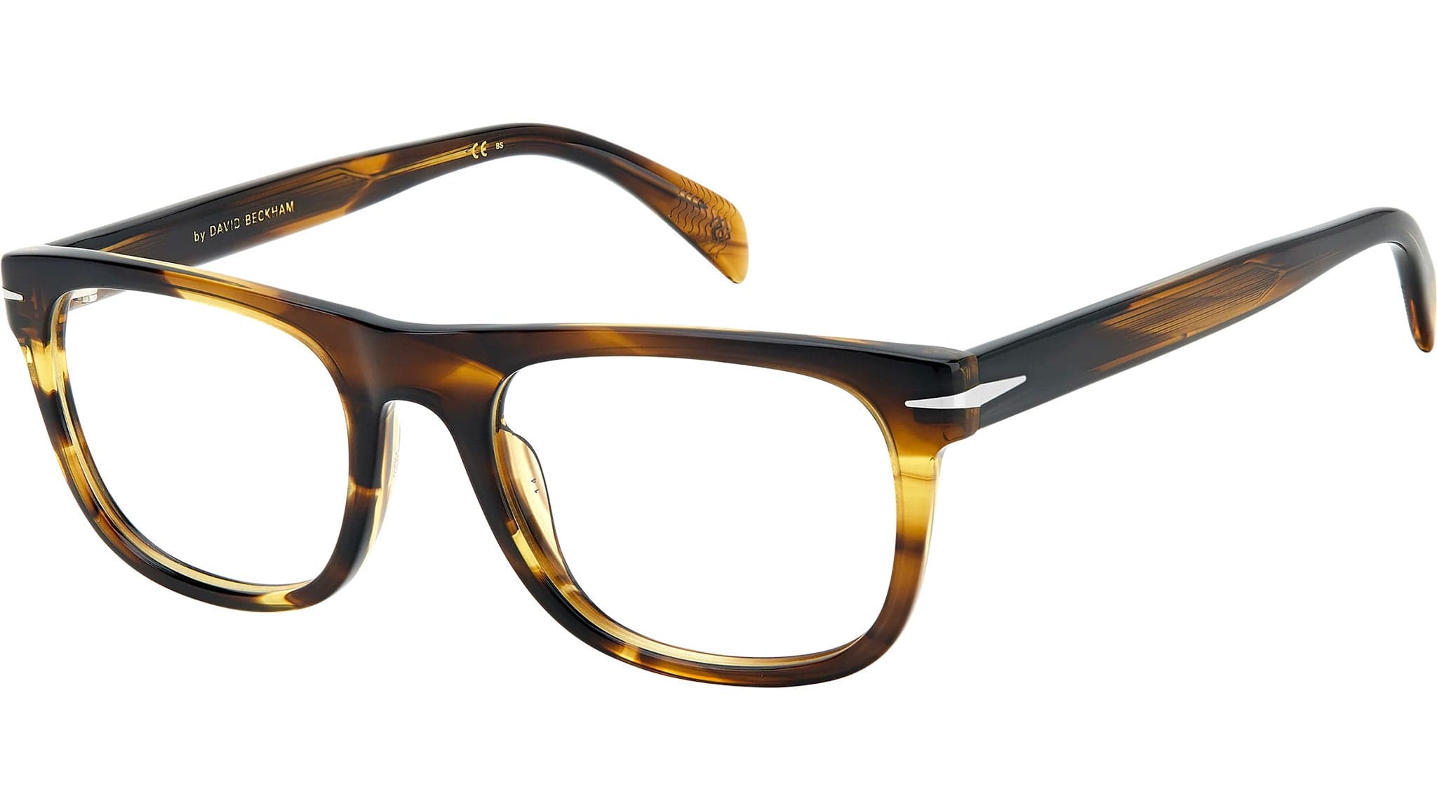 David Beckham DB 7085 0KKU 00 Eyeglasses Olive Striped