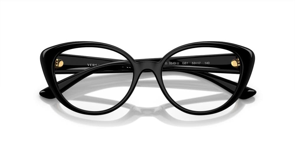 Versace MOD.3349-U GB1 VE3349U Eyeglasses Black 53mm Women 5