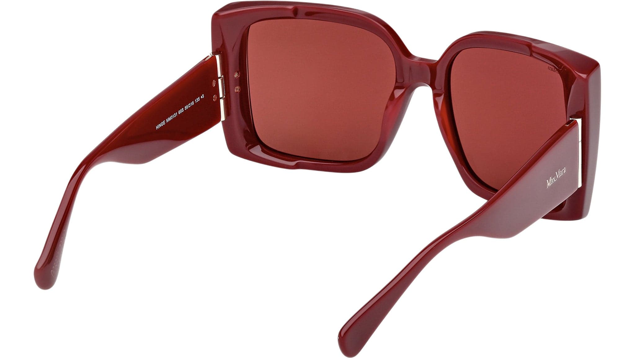 Max Mara MM0131 69S Sunglasses Shiny Bordeaux 56mm Women 5