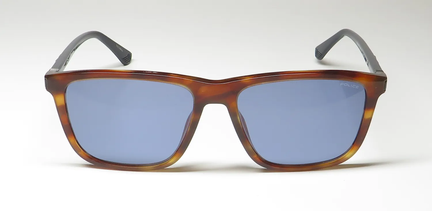 Police Sple05 09n3 Sunglasses Striped Brown 57mm 3