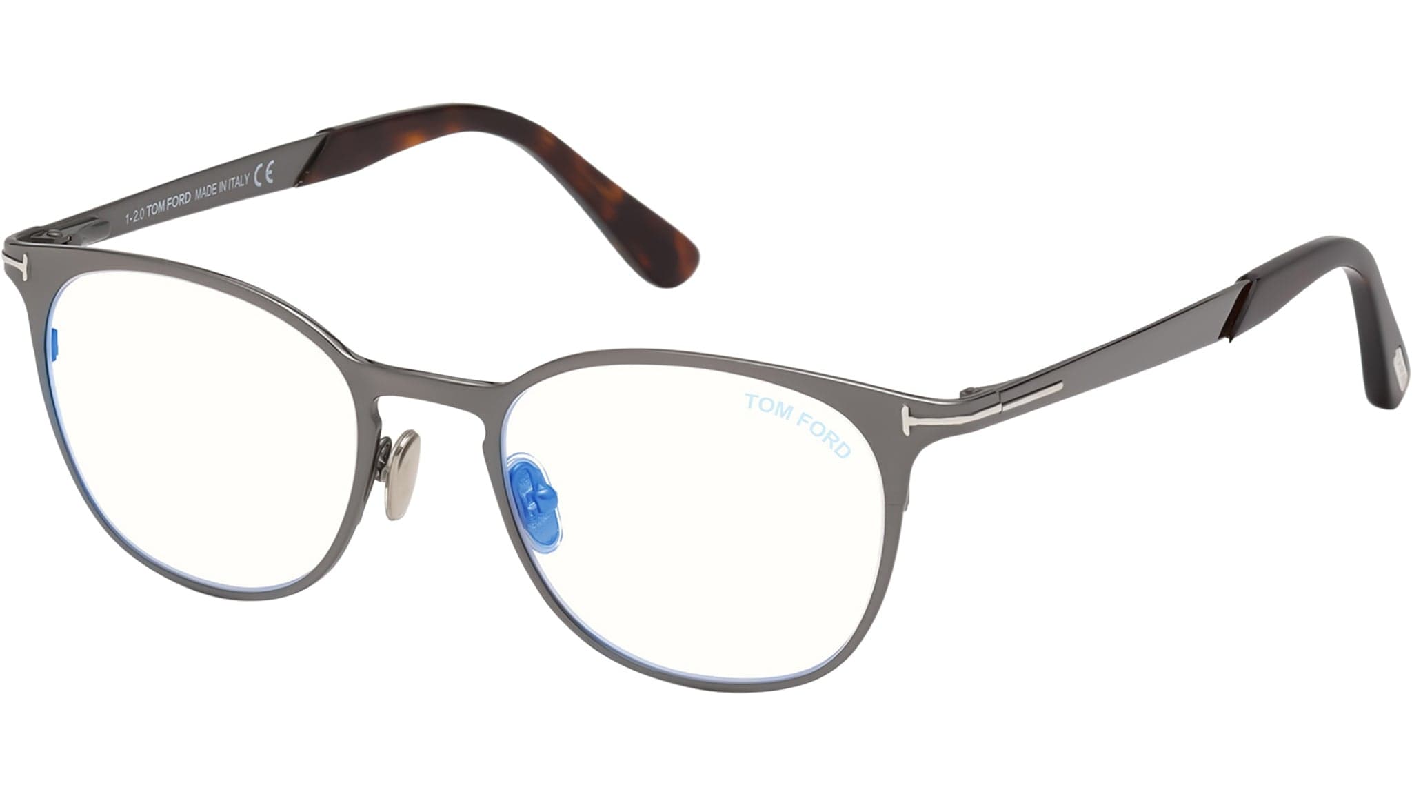 Tom Ford FT5732-B 008 Eyeglasses Shiny Gunmetal 50mm Men