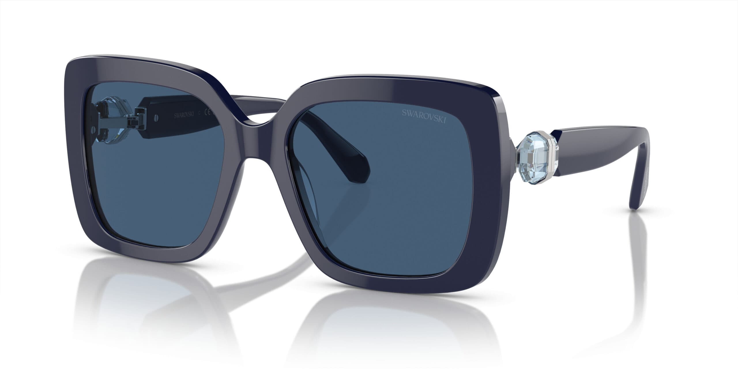 Swarovski SK6001 100455 Sunglasses Blue 135mm Women