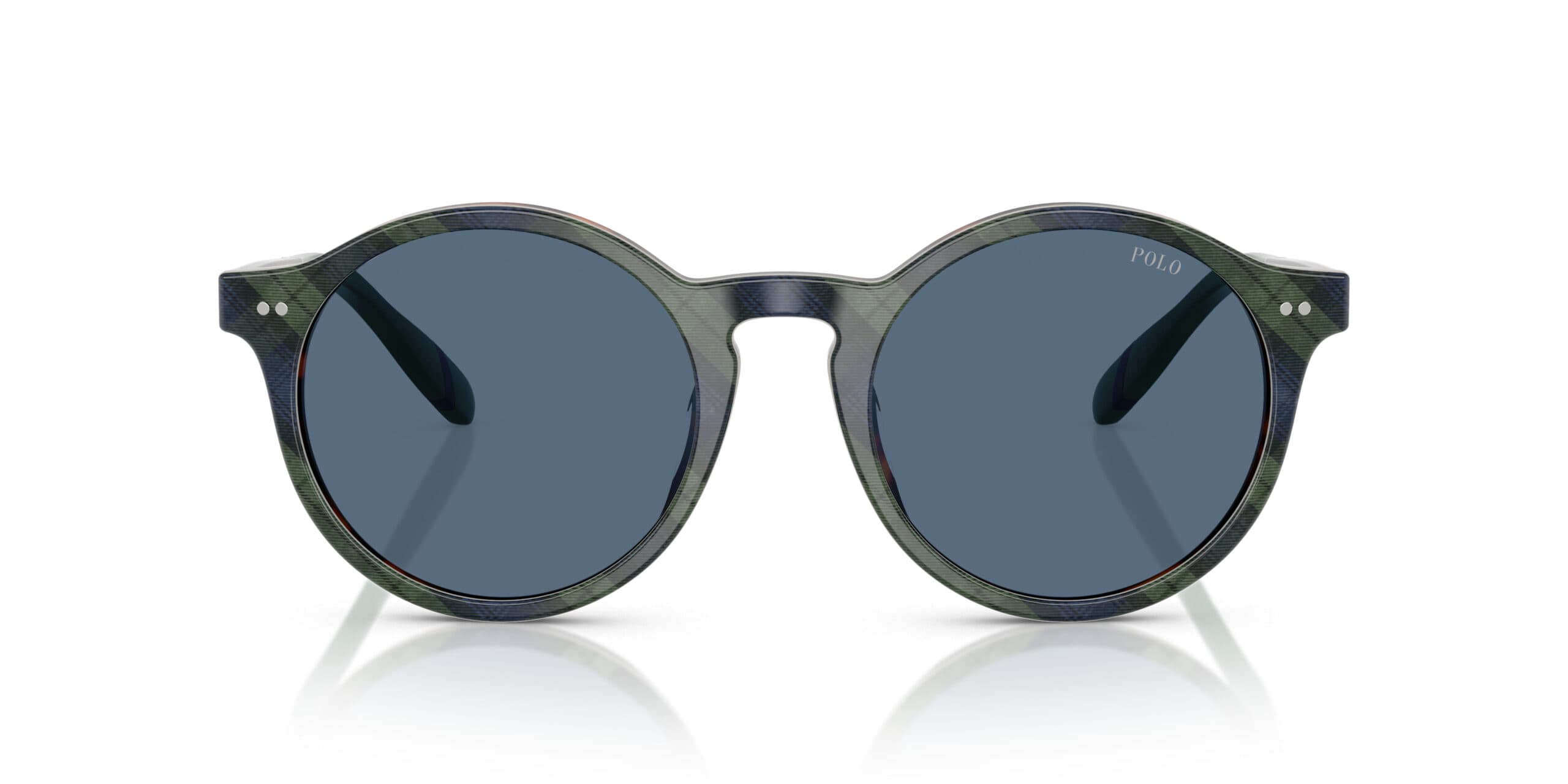 Polo Ralph Lauren 0PH4204U 562180 Sunglasses Shiny Tartan Blue 53mm Unisex 2