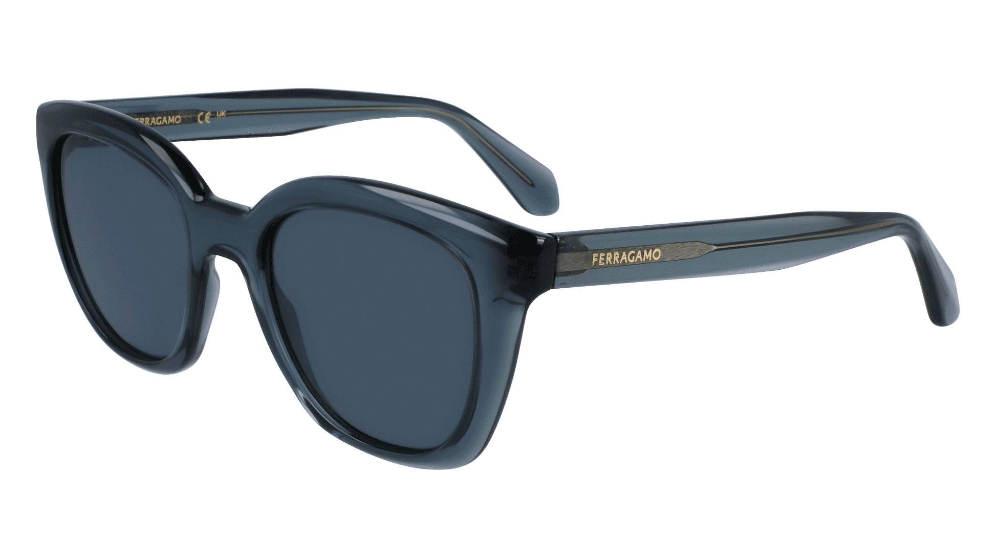 Salvatore Ferragamo SF2000S 438 Sunglasses Transparent Avio 52mm