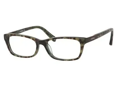 Fossil 6049 0JMV Eyeglasses Havana Olive 53mm Women