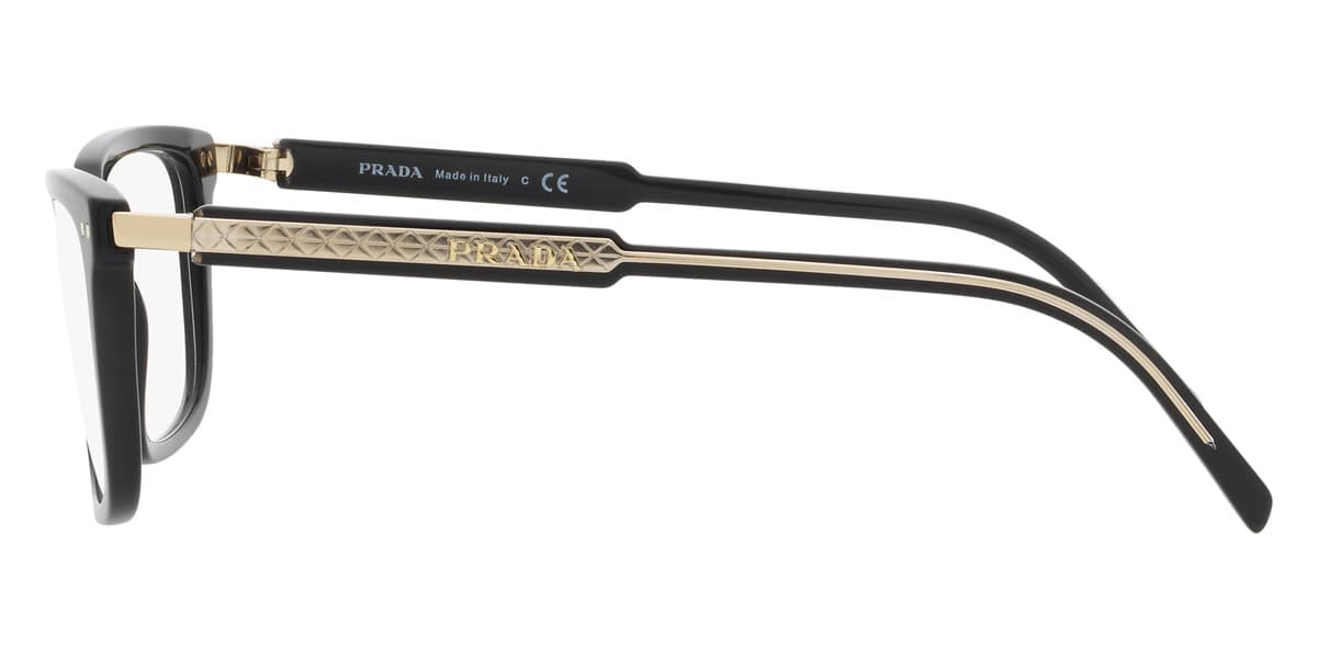 Prada VPR13Y AAV1O1 Eyeglasses Black 53mm Unisex 3