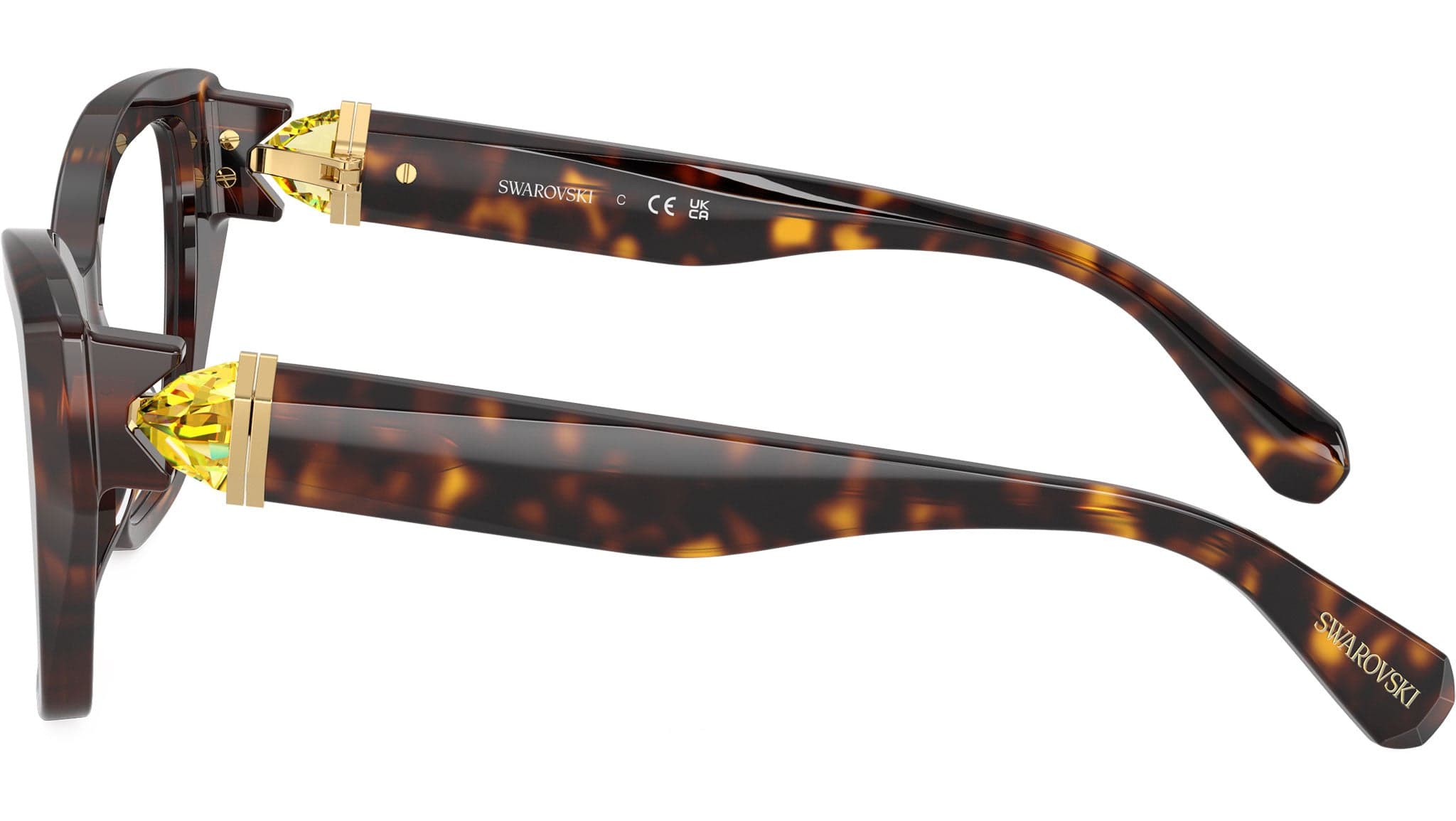 Swarovski 0SK2050 1002 Eyeglasses Havana 52mm Women 3