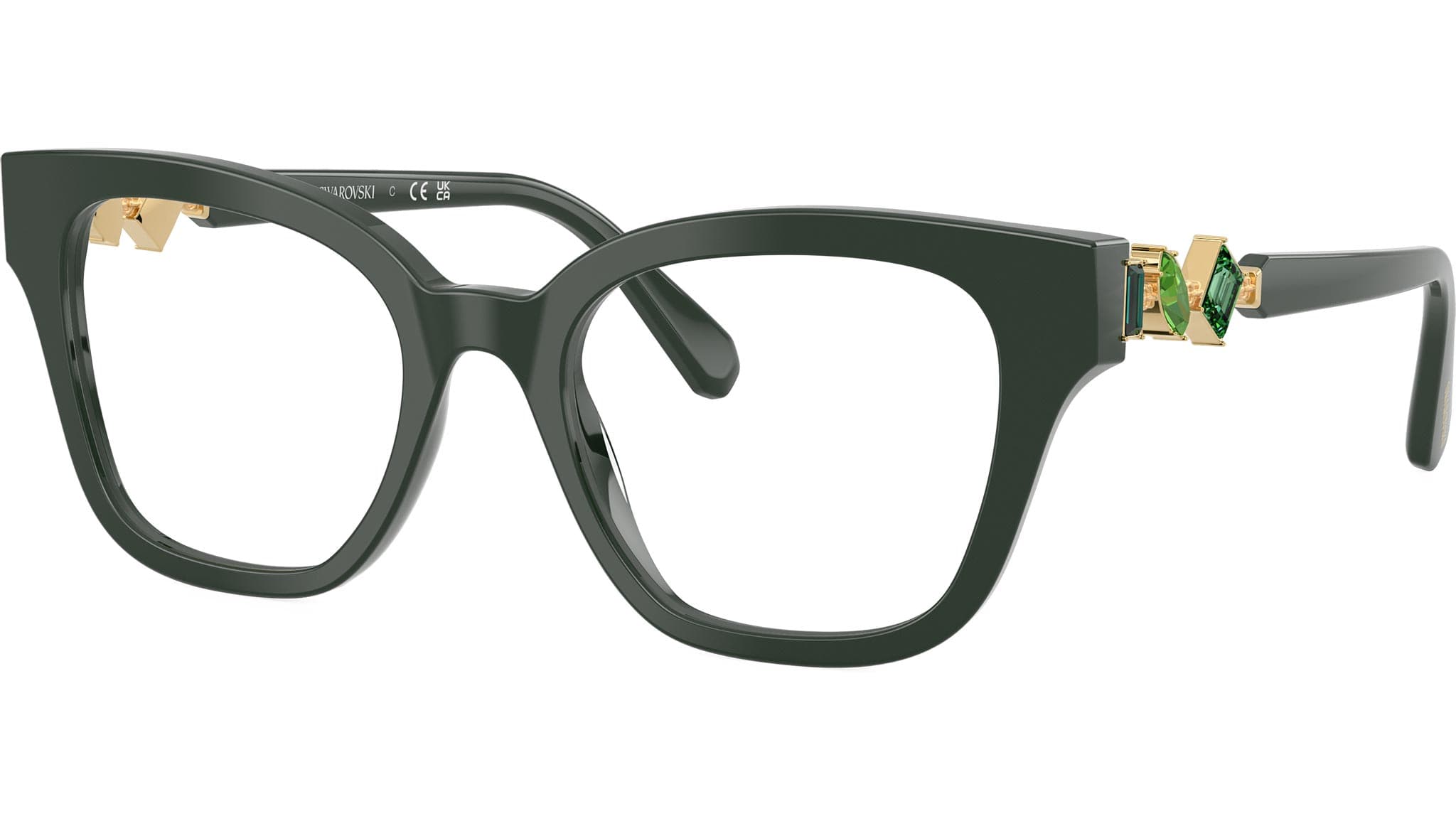 Swarovski SK2048 1026 Eyeglasses Dark Green 50mm Women