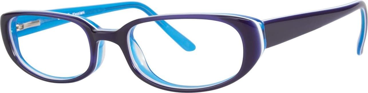 Gallery Kassiani Eyeglasses Navy 51mm Women