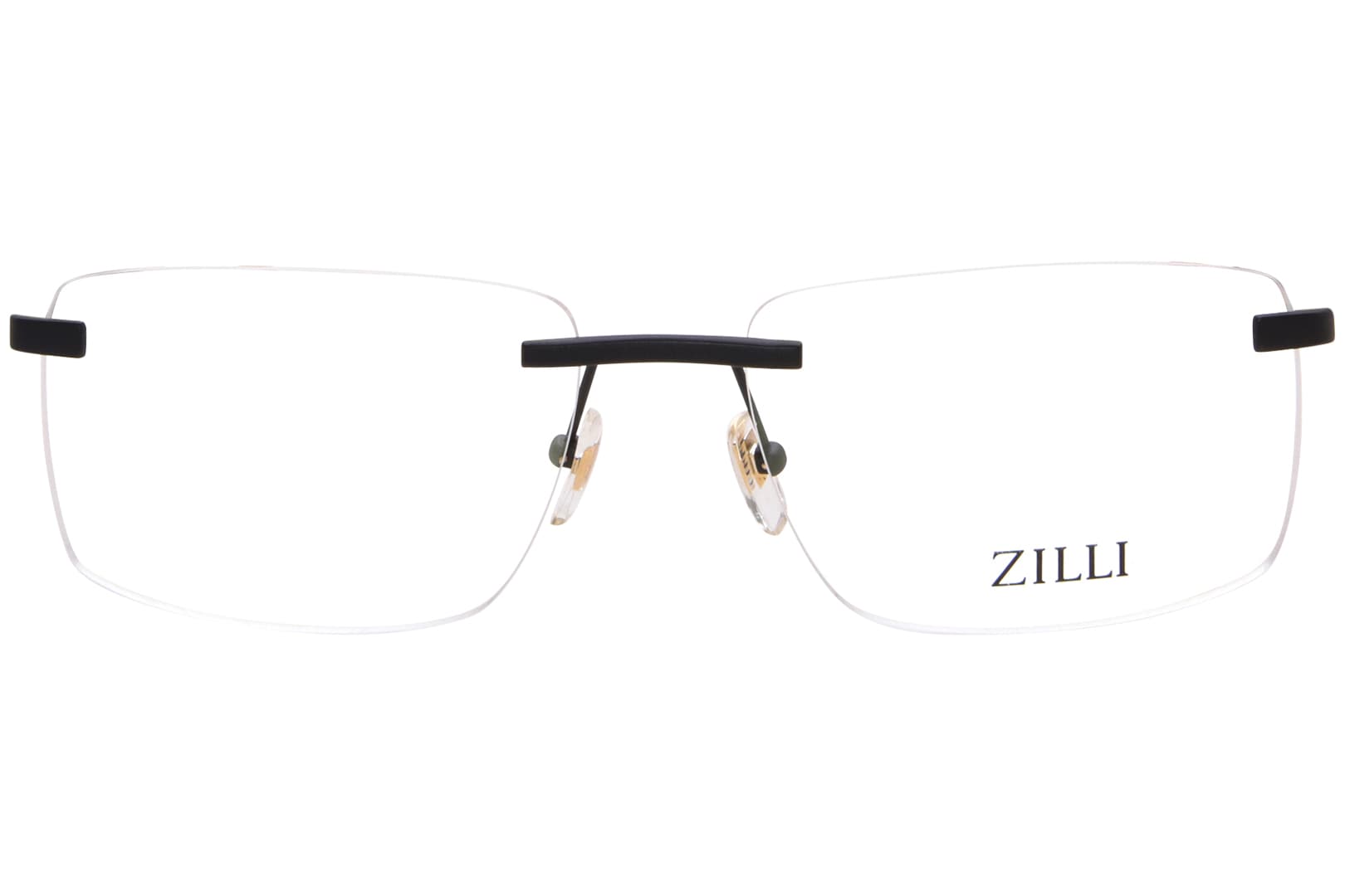 Zilli ZI60056 C06 Eyeglasses Satin Black Red 61mm Men 2