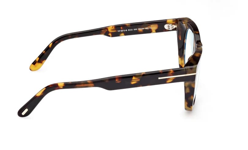 Tom Ford FT5872B 055 Eyeglasses Coloured Havana 48mm Men 5