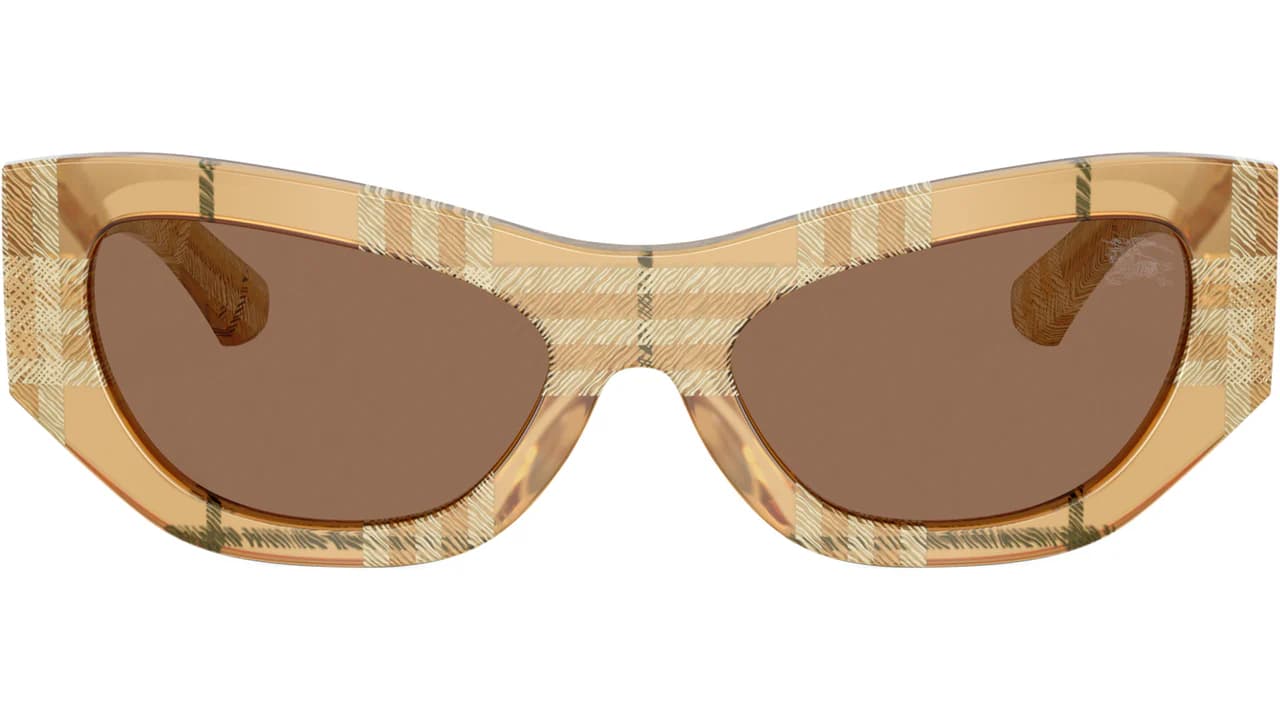 Burberry 0BE4450U 415773 Sunglasses Check Beige 54mm Women 2