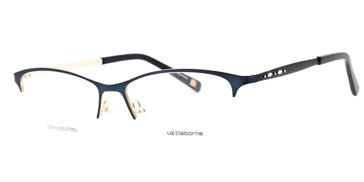 Liz Claiborne L 654 E8W Eyeglasses Navy 56mm Women