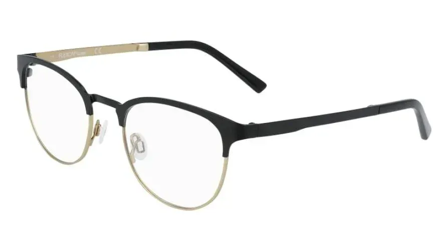 Flexon J4008 002 Eyeglasses Black Gold 49mm Men